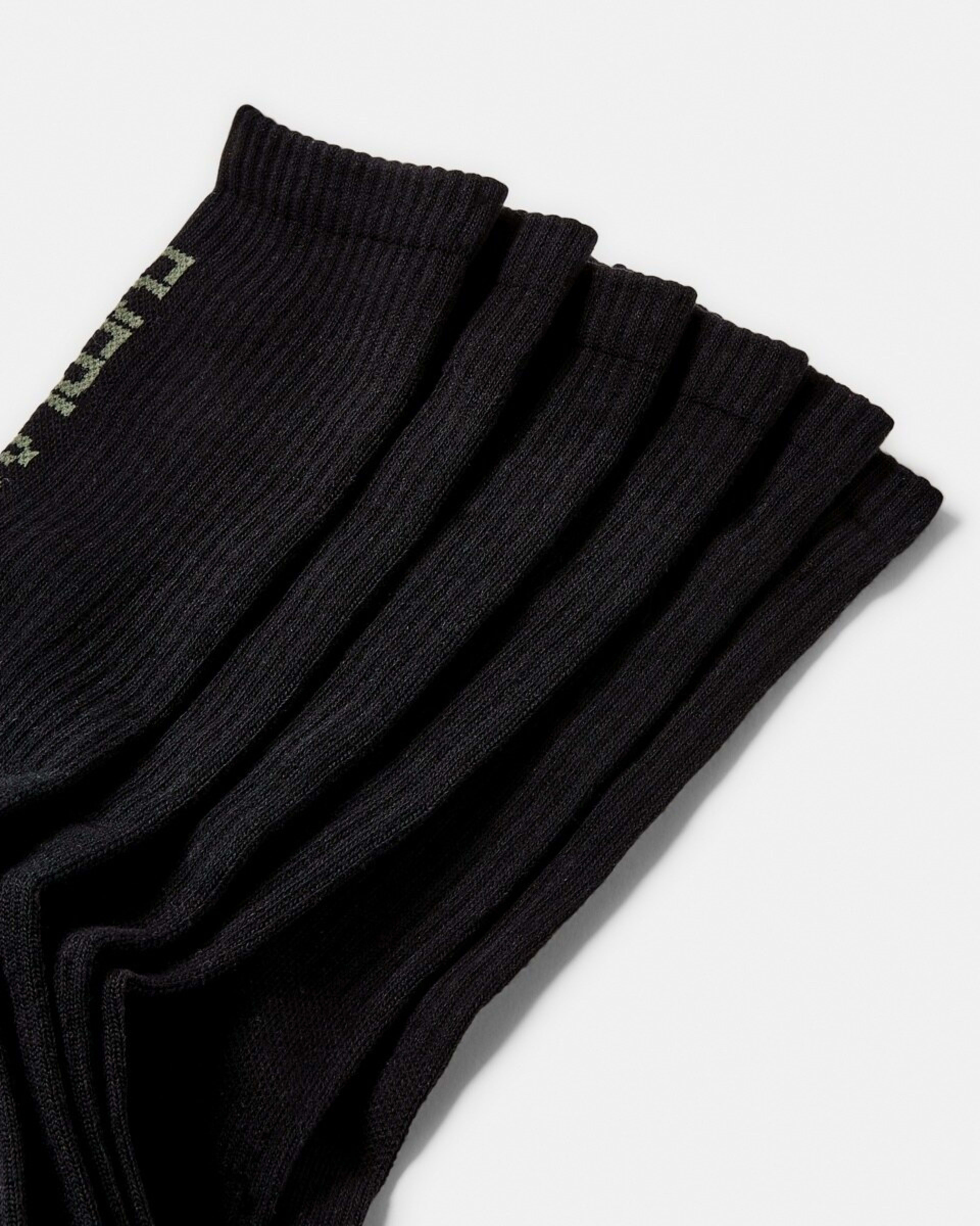 2 3 Pack Everlast Mens Crew Socks Blk Crewpk, 2 of 3