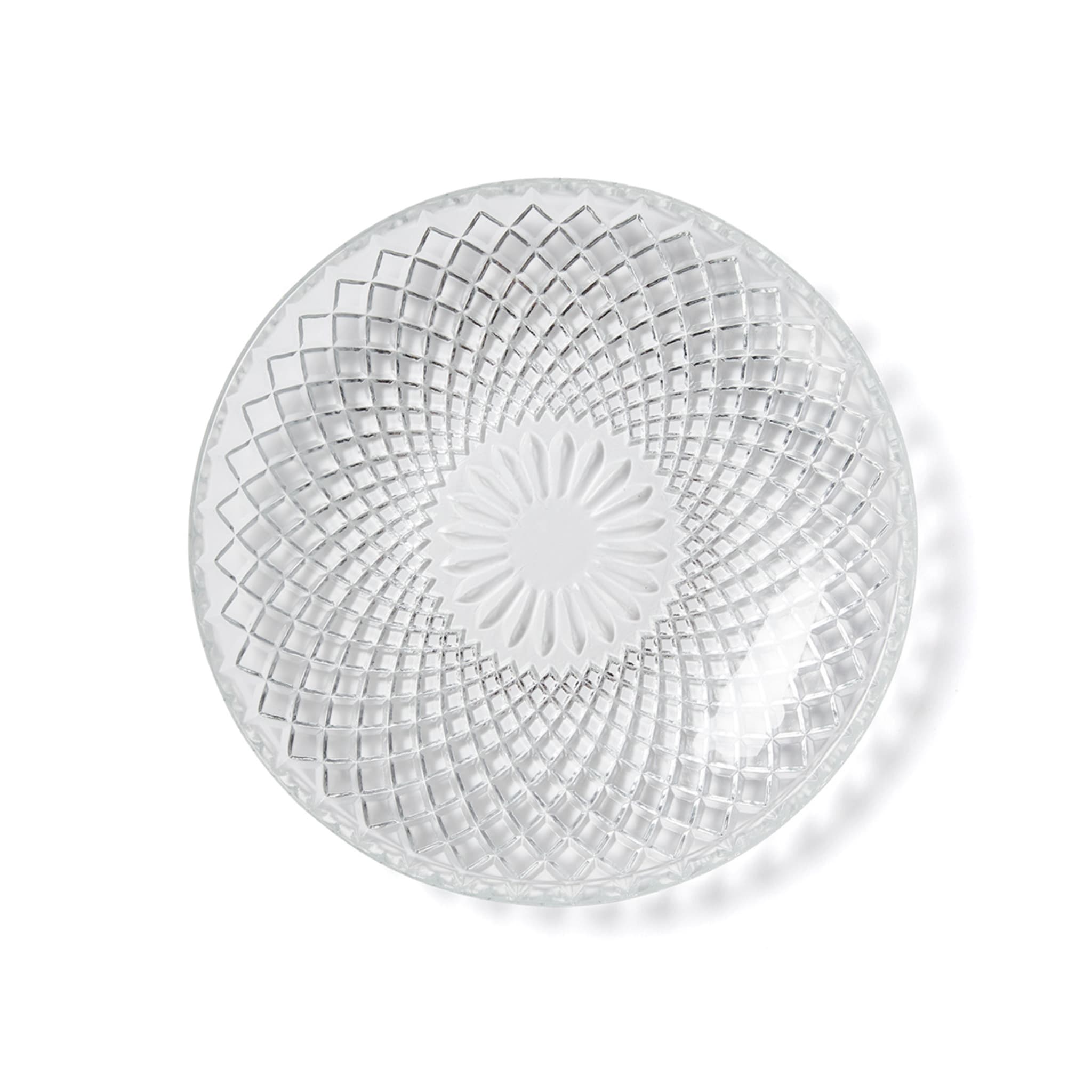 4 Pack Clear Embossed Glass Side Plates Kmart