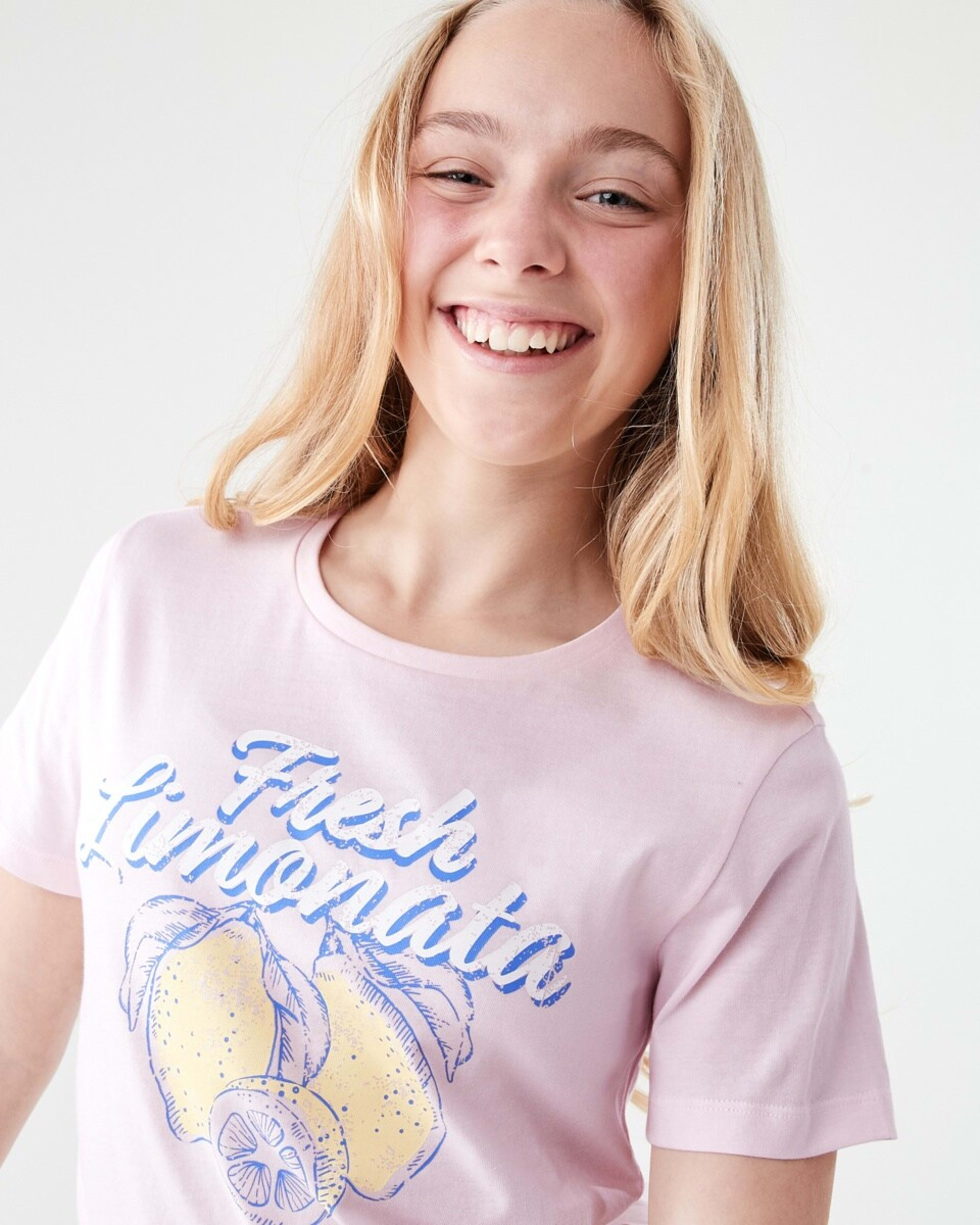 3 Short Sleeve Print T-shirt FRESH LIMONATA  PINK, 3 of 6