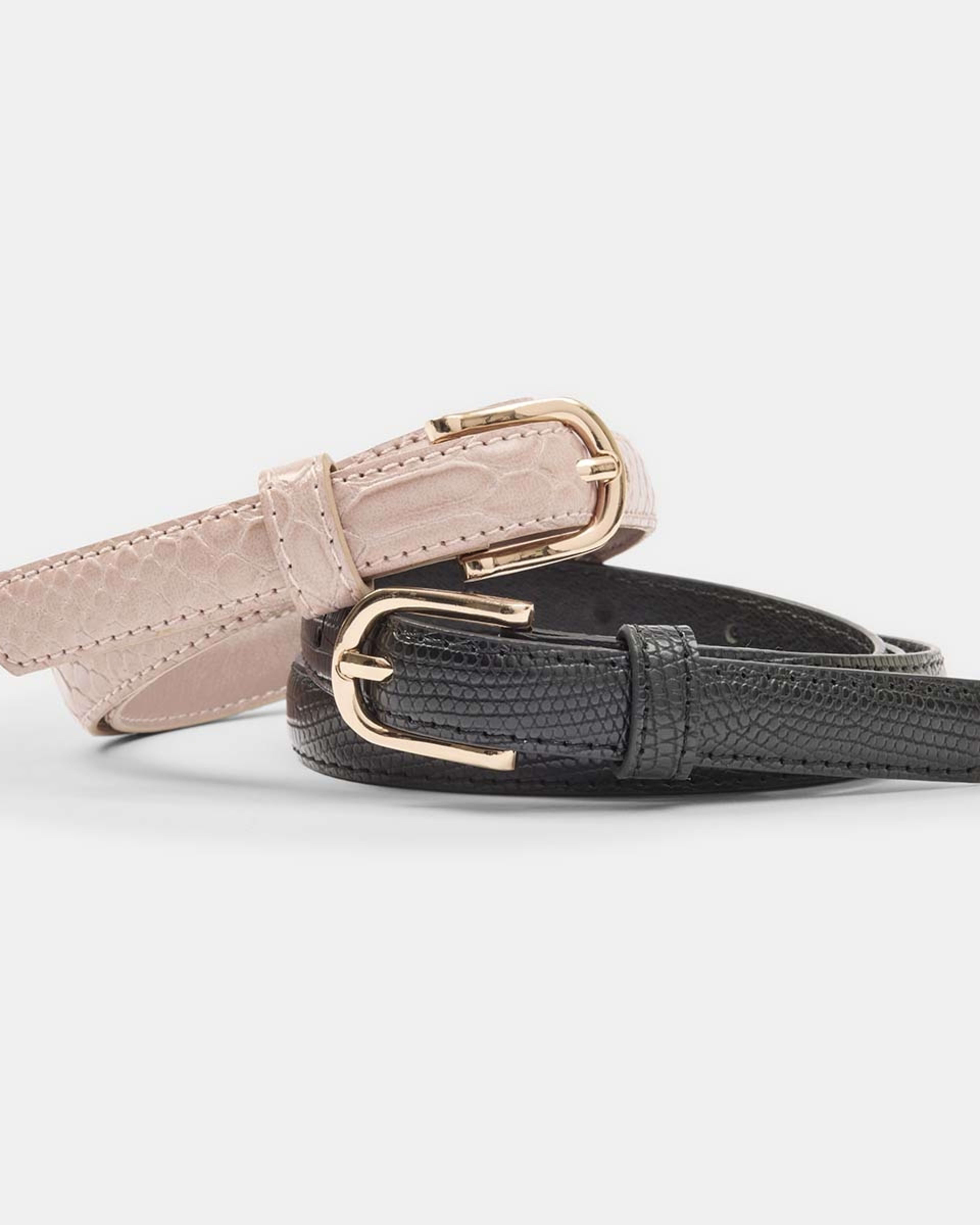 2 Pack Skinny Belt Kmart