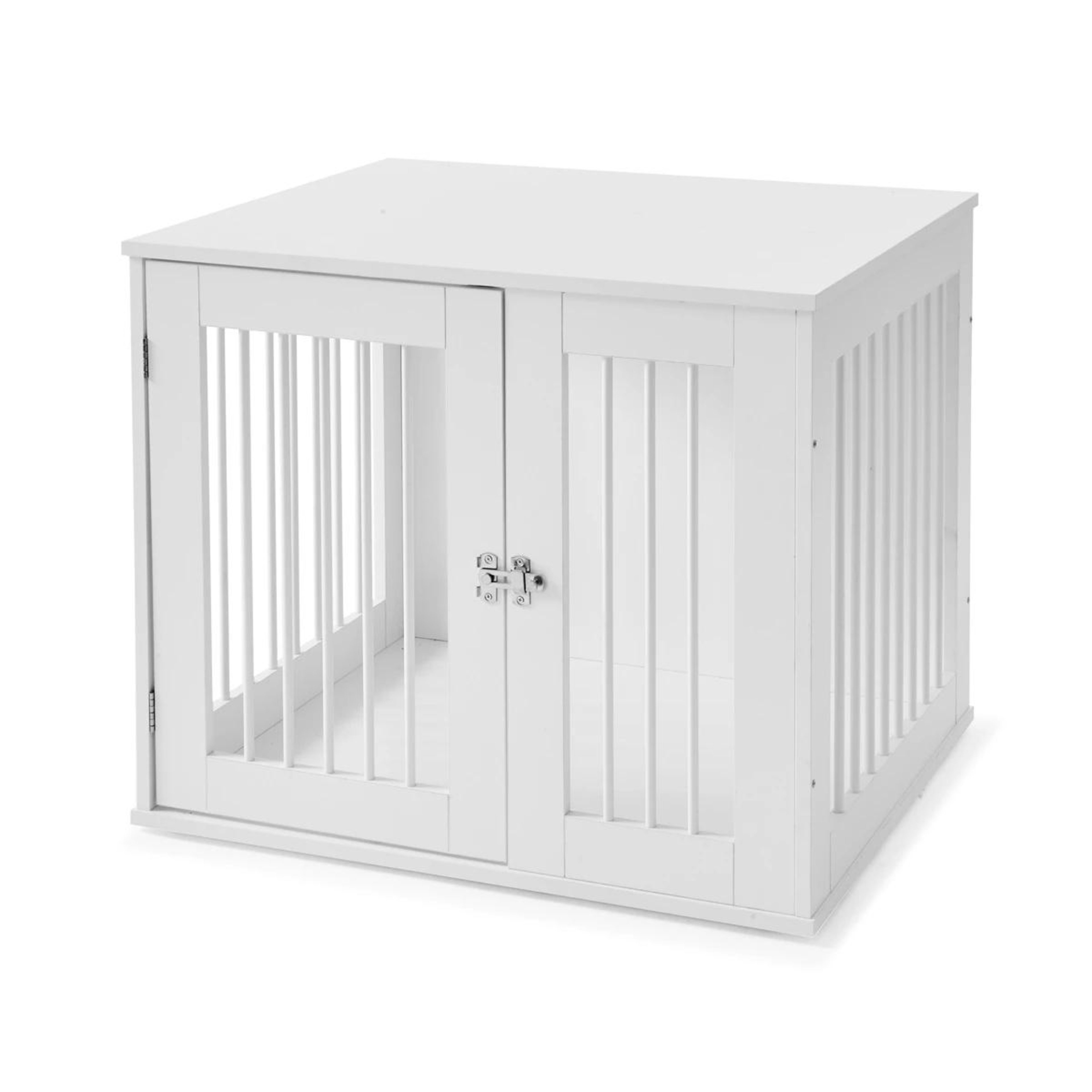 5 Pet Crate Wooden White - Medium, 5 of 10