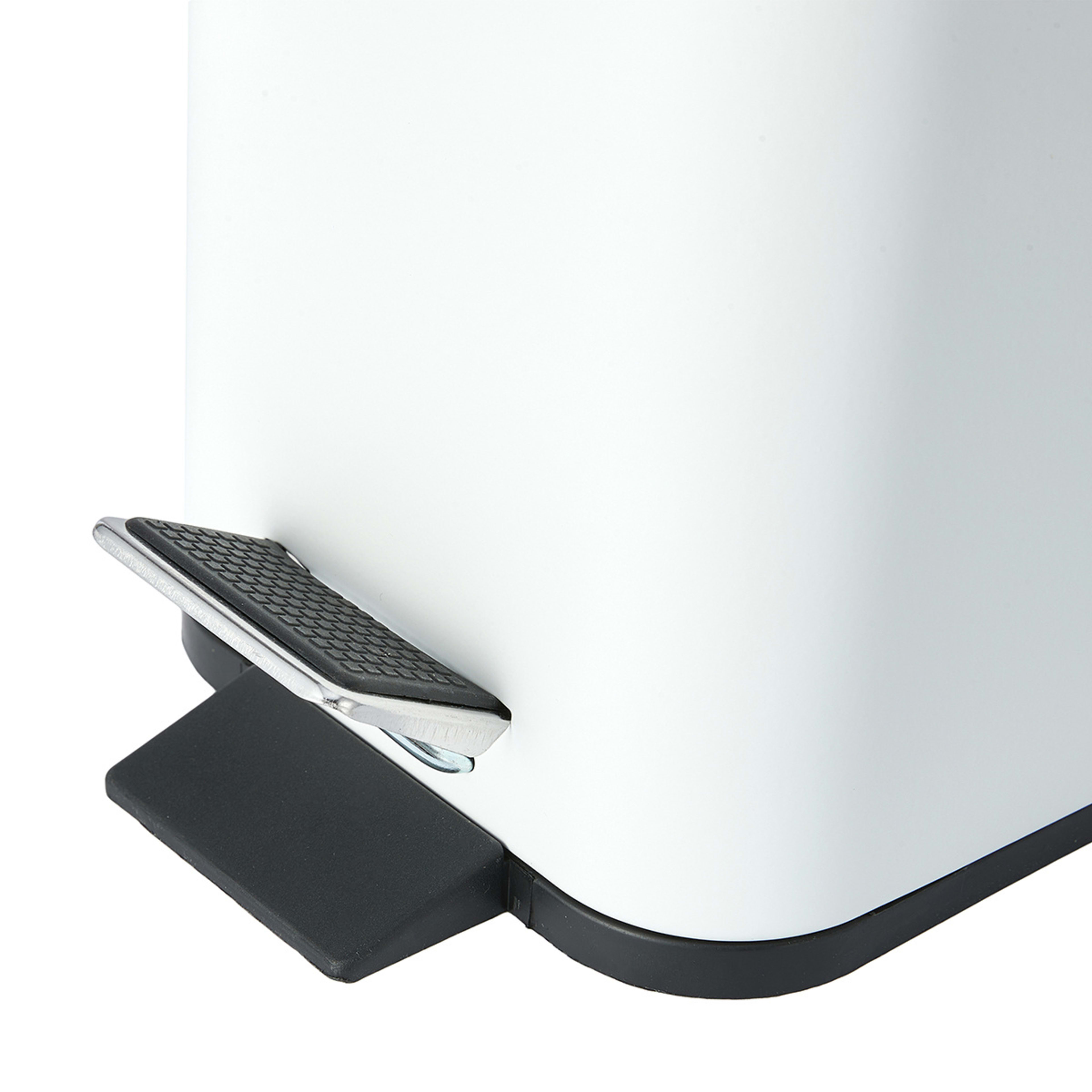 6 5L Slim Line Bin - White, 6 of 7