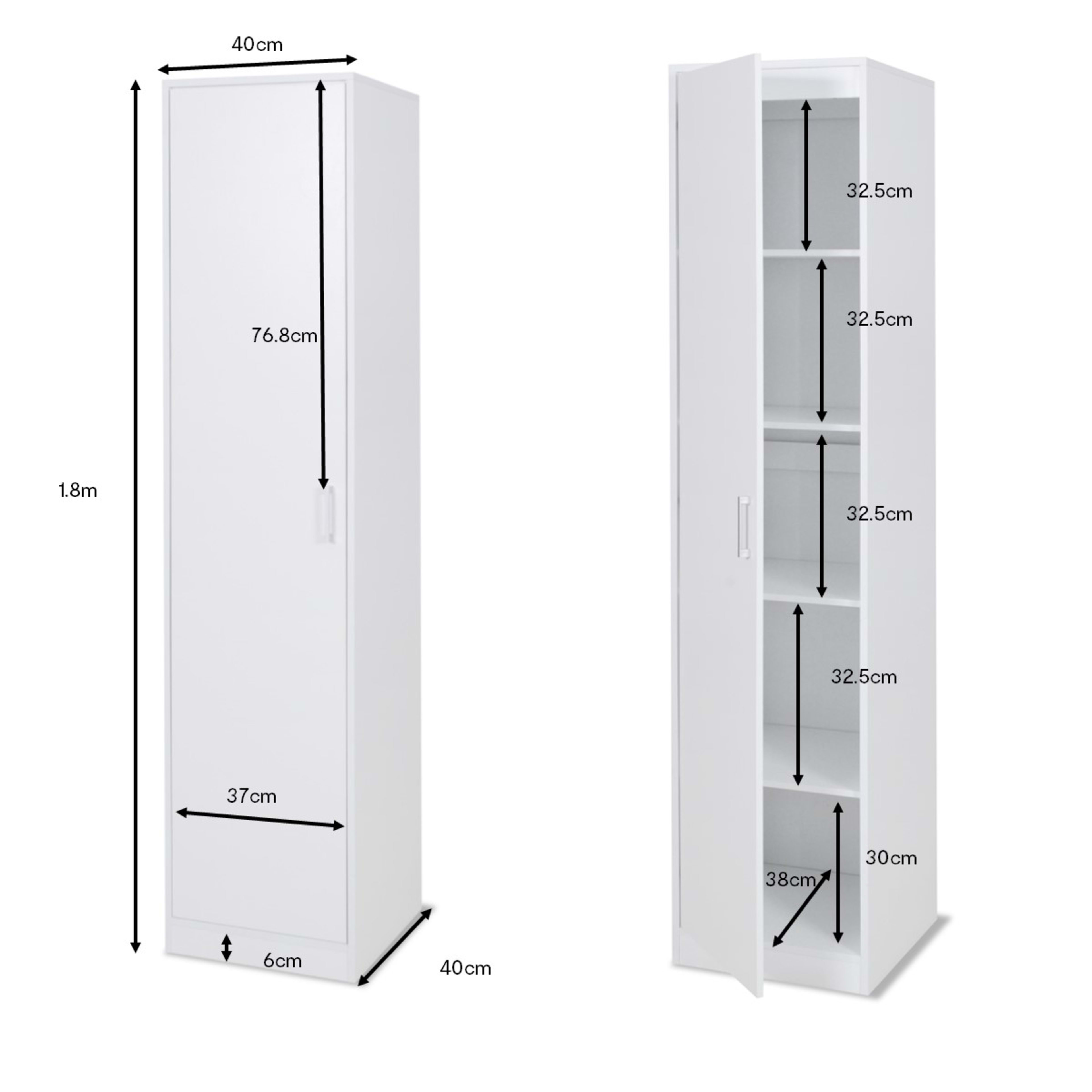 Multi Purpose Cupboard with 5 Tier Adjustable Shelves Kmart