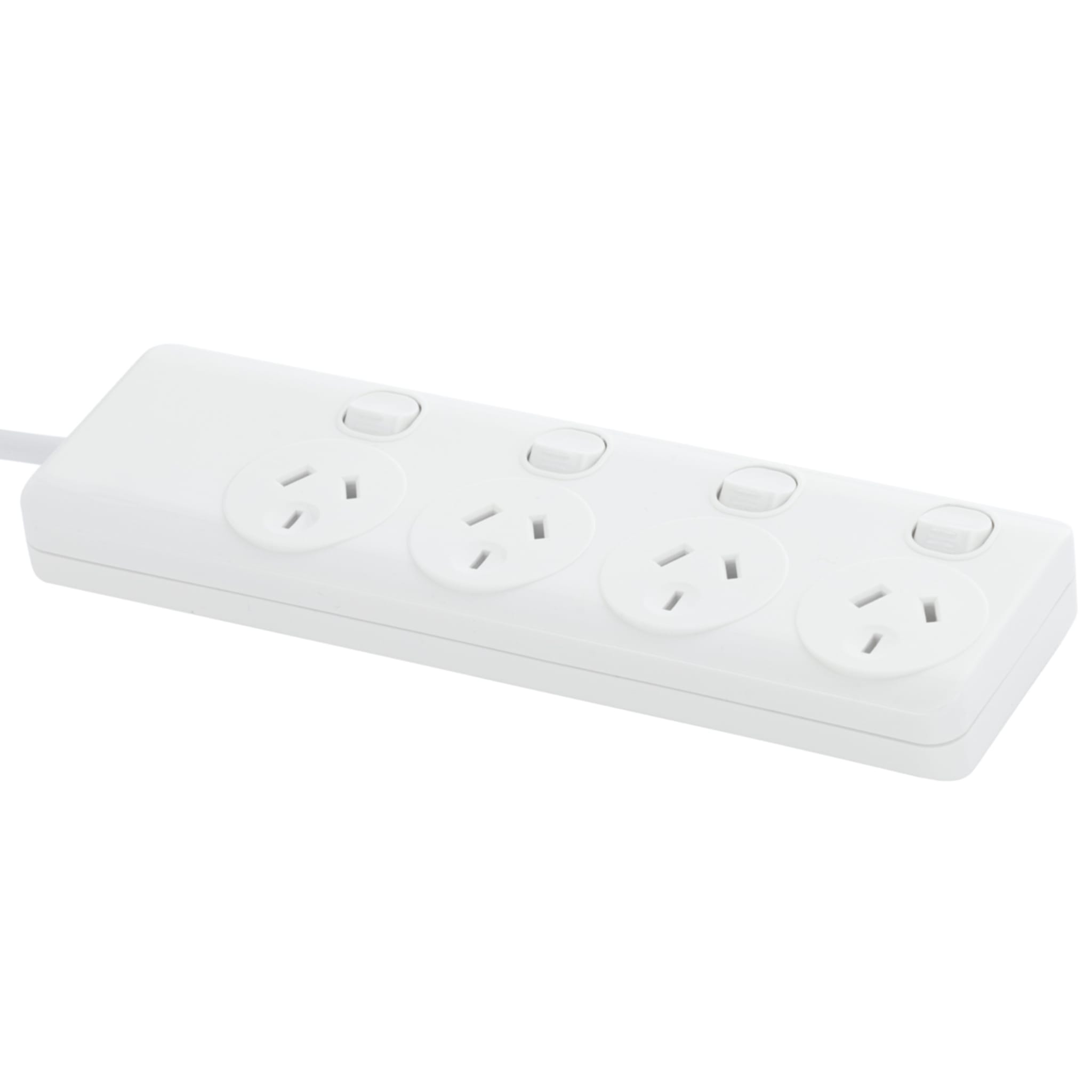 Individually Switch 4 Outlet Powerboard Kmart