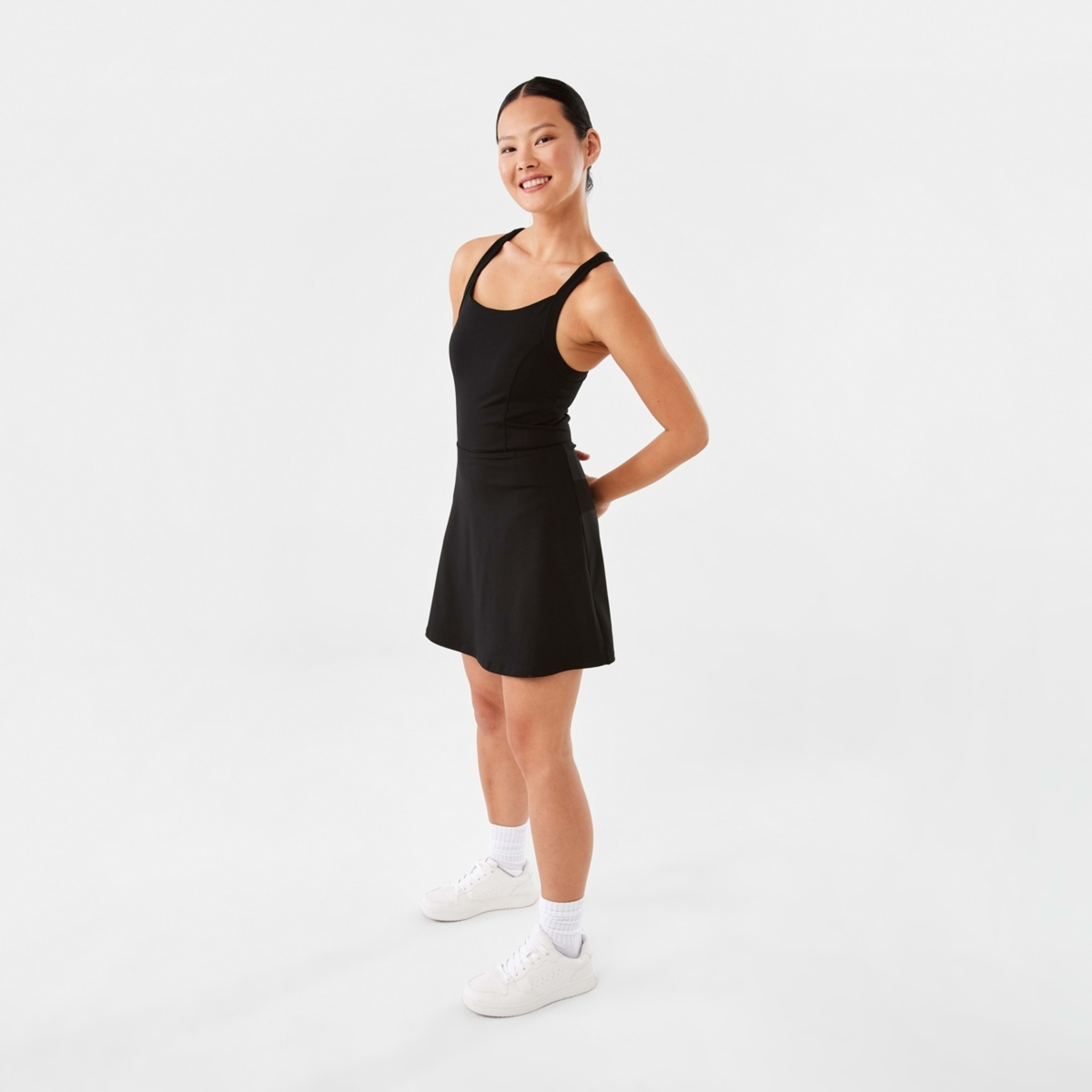 3 Active Womens Tennis Dress Black, 3 of 8