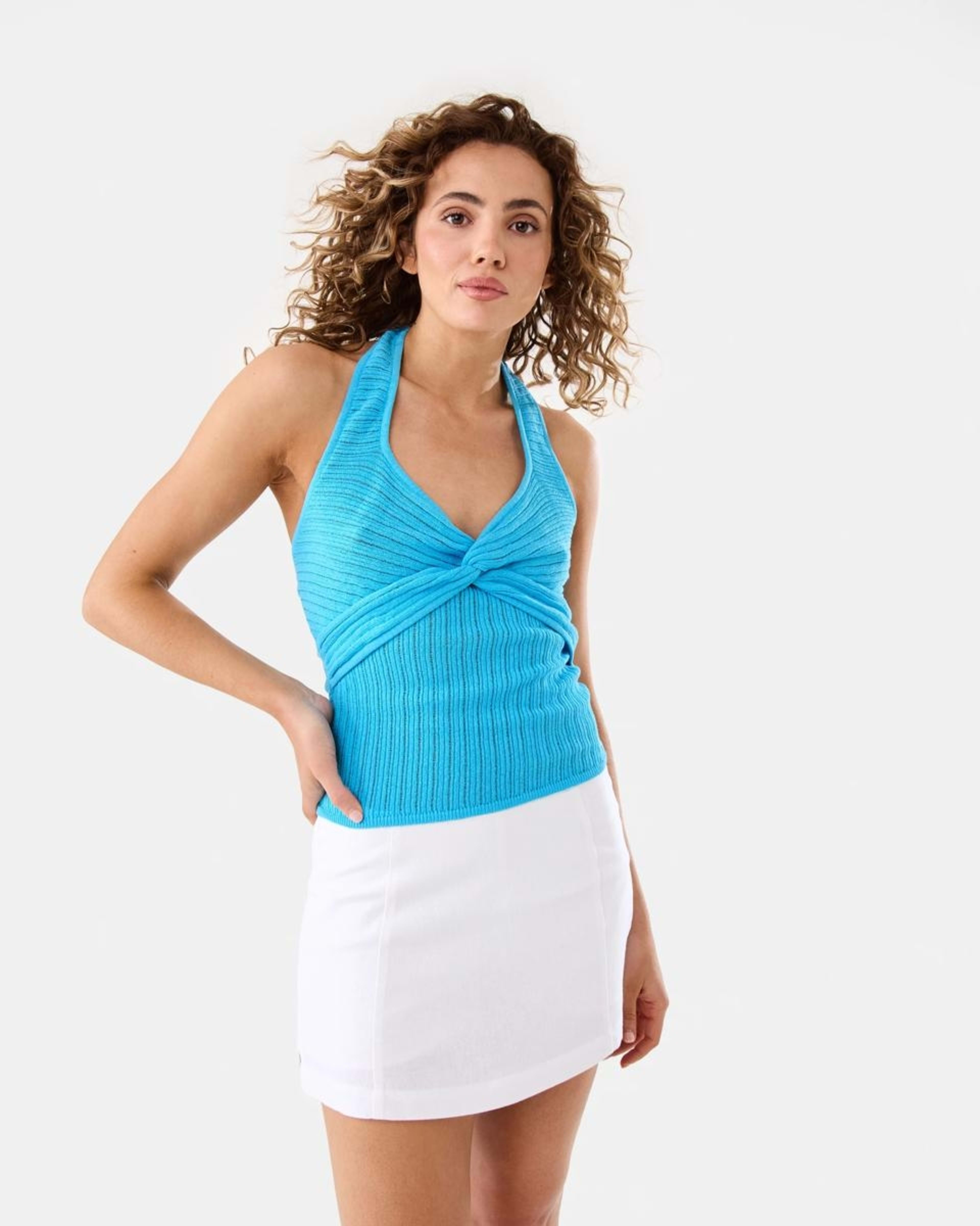 10 Linen Blend Mini Skort WHITE, 10 of 10
