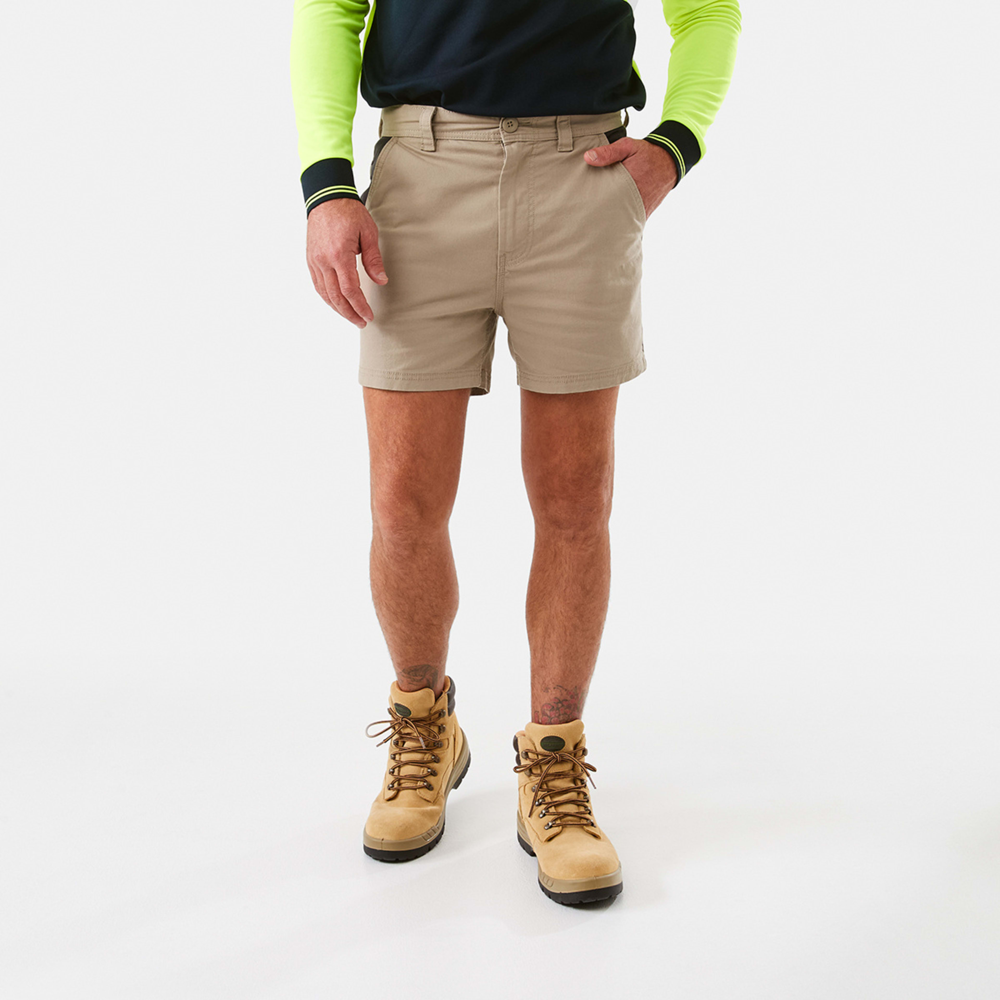7 Workwear Short Length Work Shorts Dsrt Taupe, 7 of 7