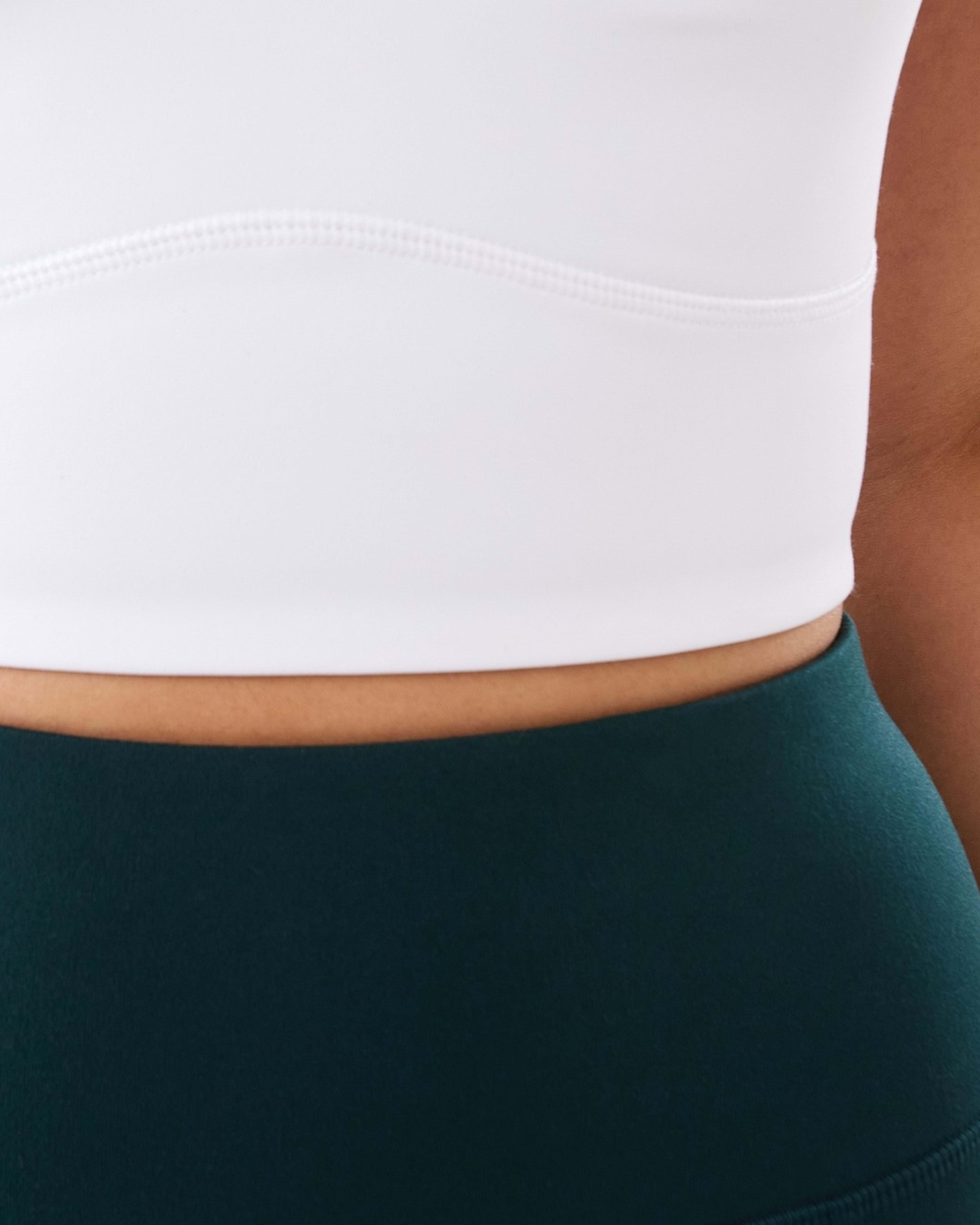 9 Active Womens Moulded Crop Top WHITE, 9 of 10