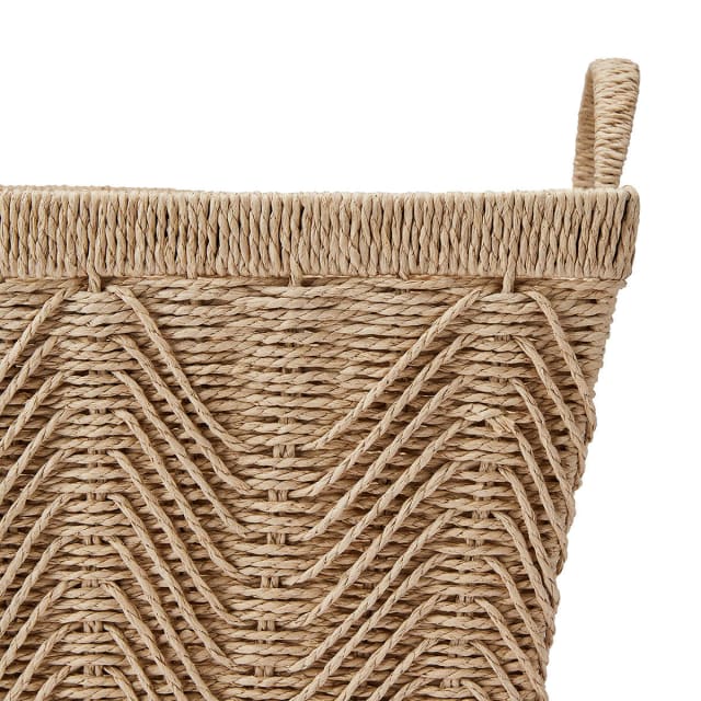 Rectangle Herringbone Paper Rope Basket Kmart