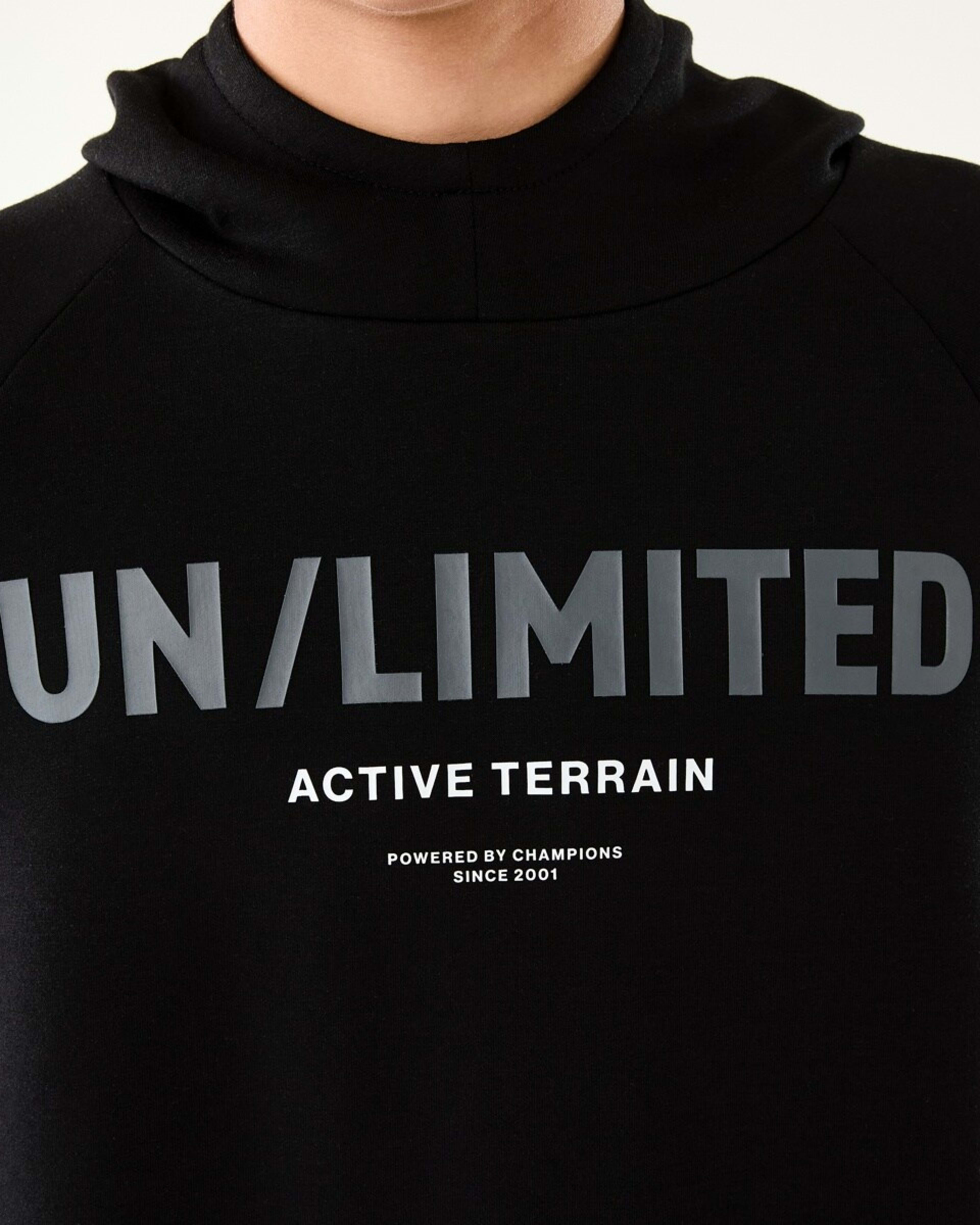 4 Active Kids Print Hoodie Unlimited Terrain Black, 4 of 9