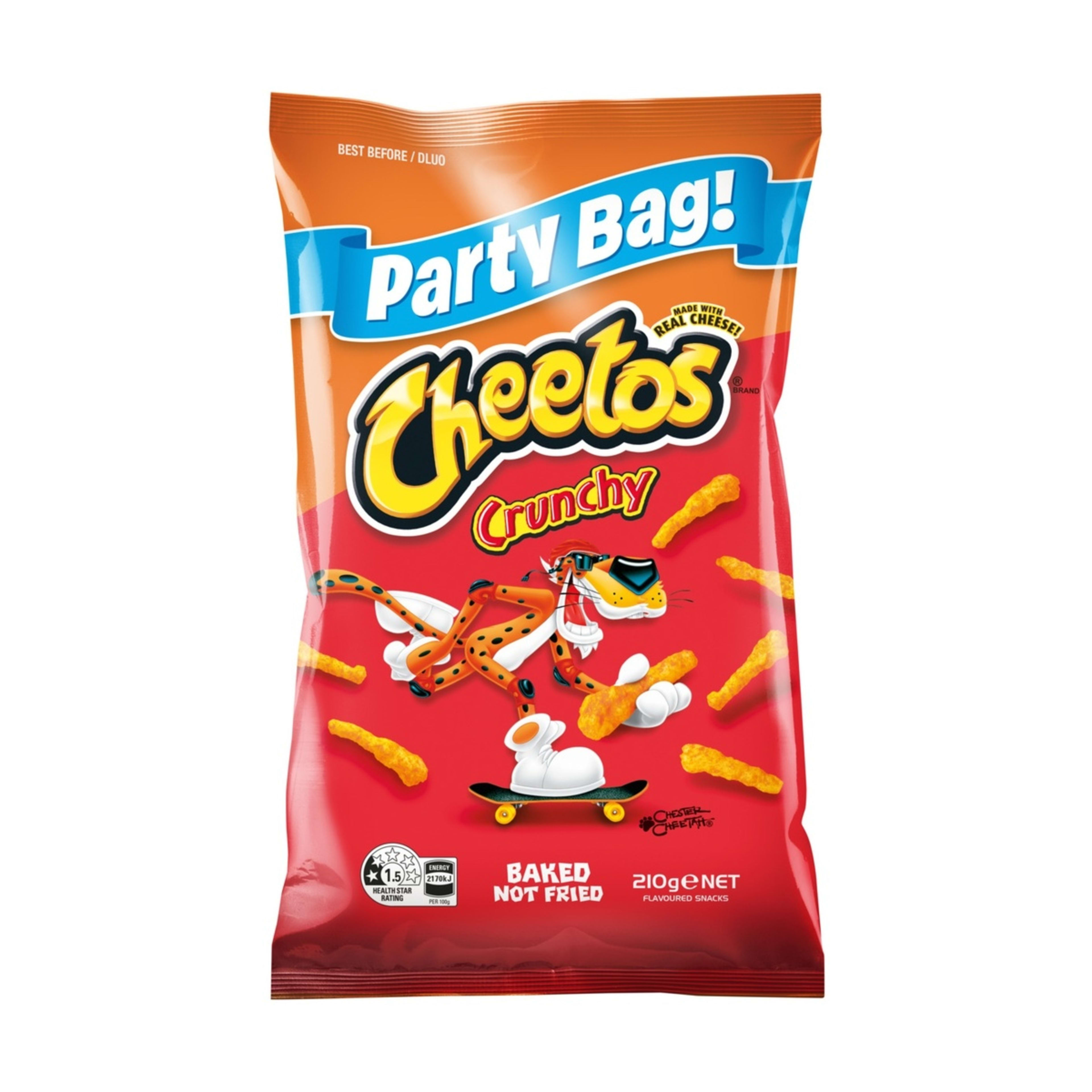 1 Cheetos Crunchy Cheese Flavoured Party Bag 210g