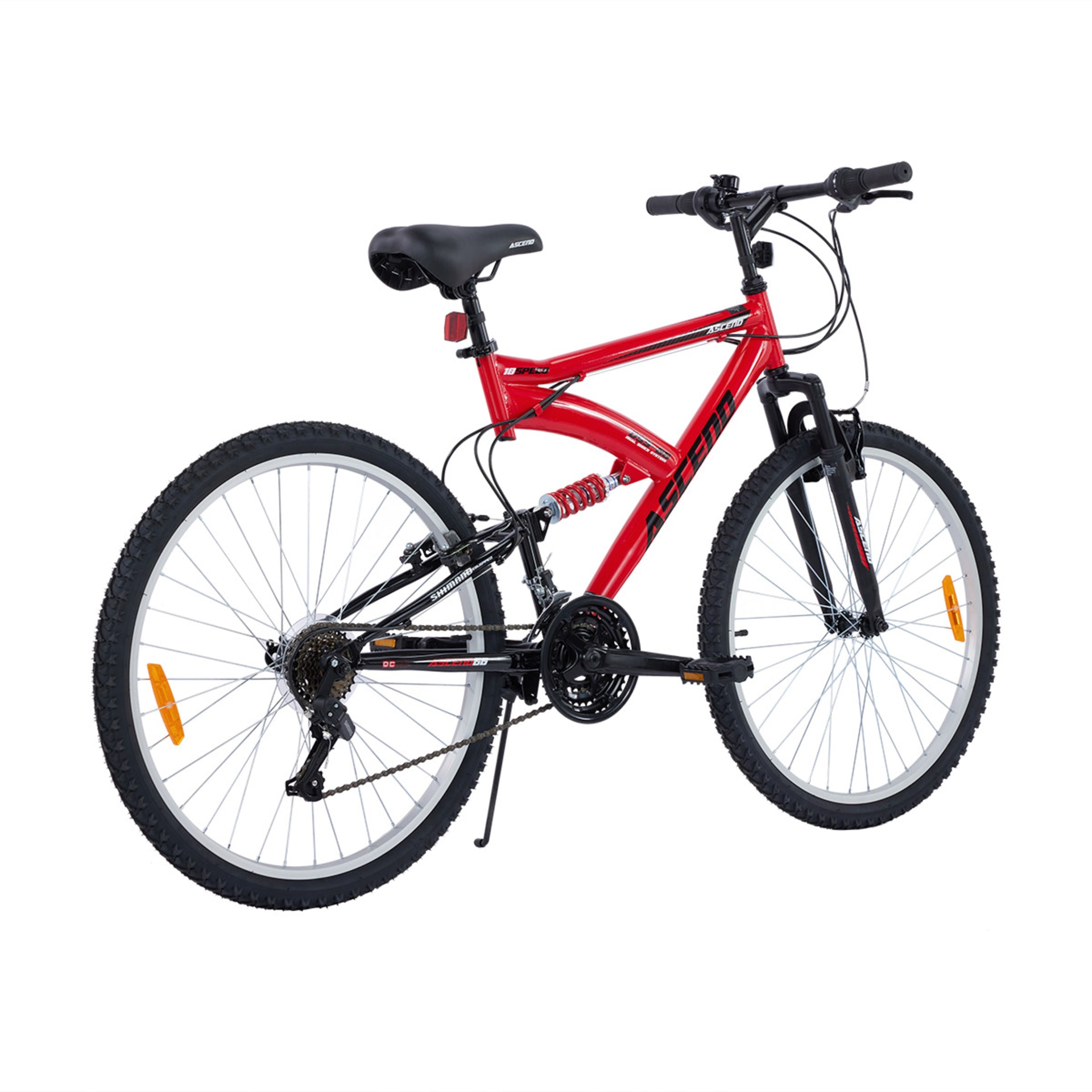 66cm Ascend Dual Suspension Bike Kmart