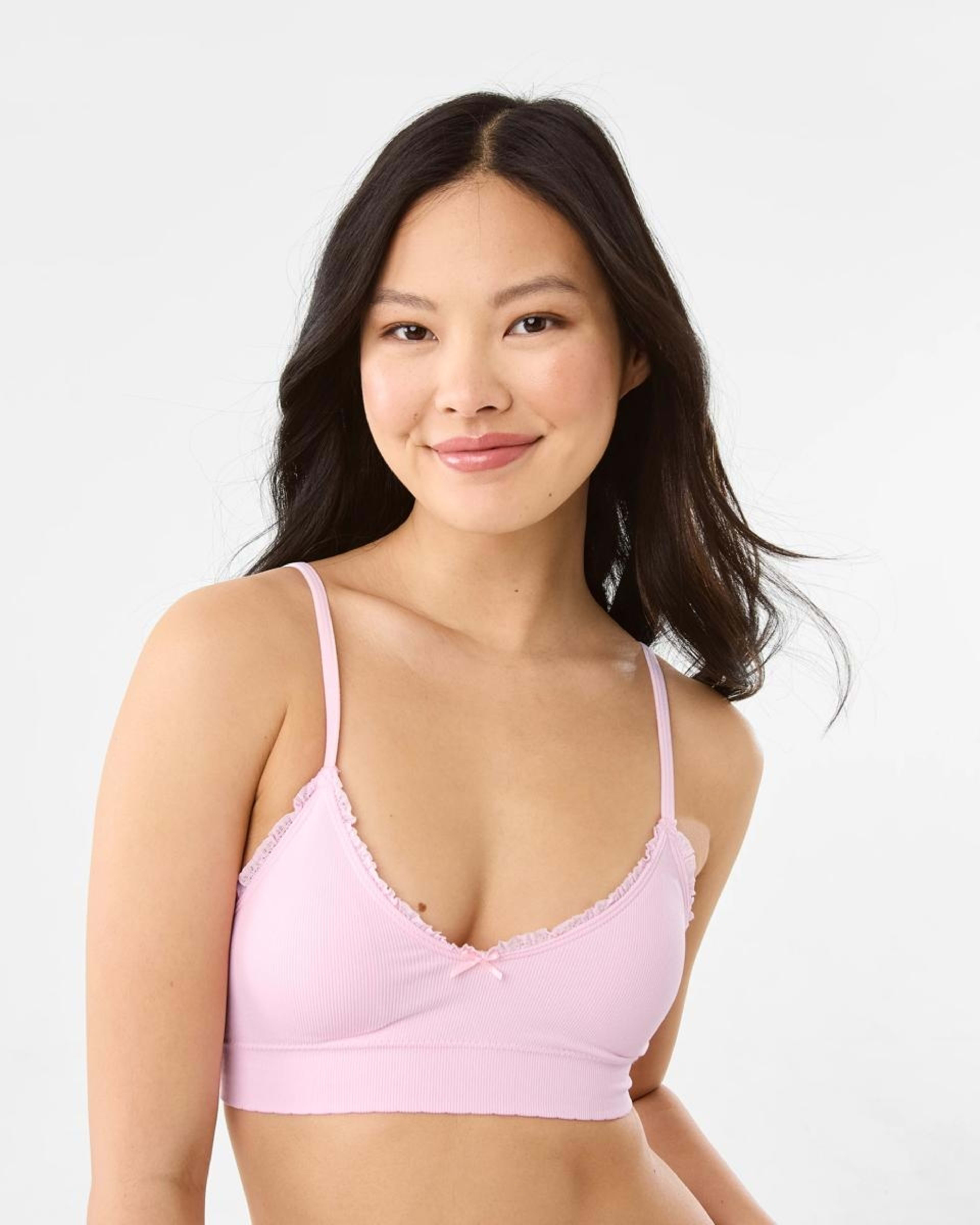 5 2 Pack Seamfree Rib Bralette BERRY, PINK LADY, 5 of 10