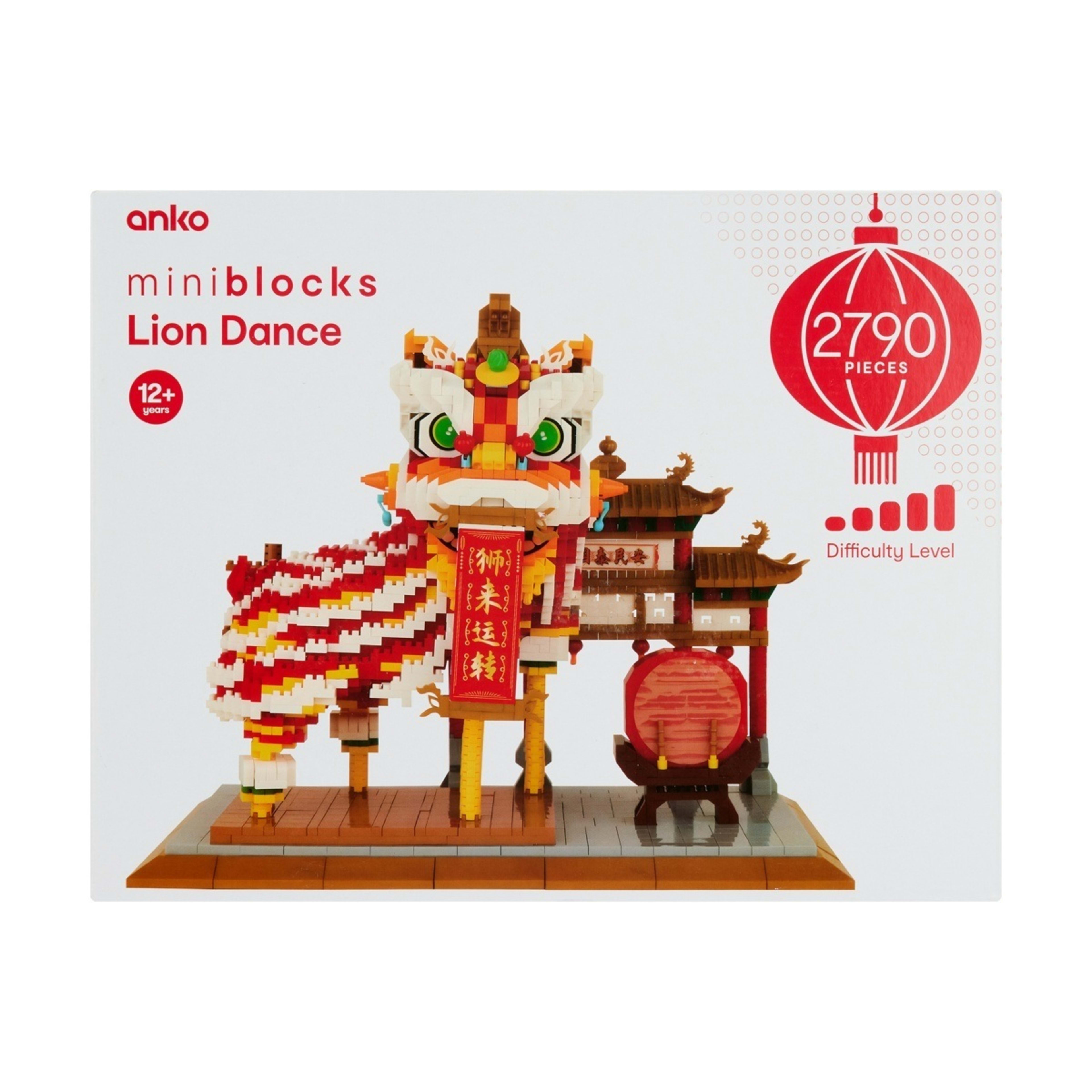 1 2790 Piece Mini Blocks Lion Dance