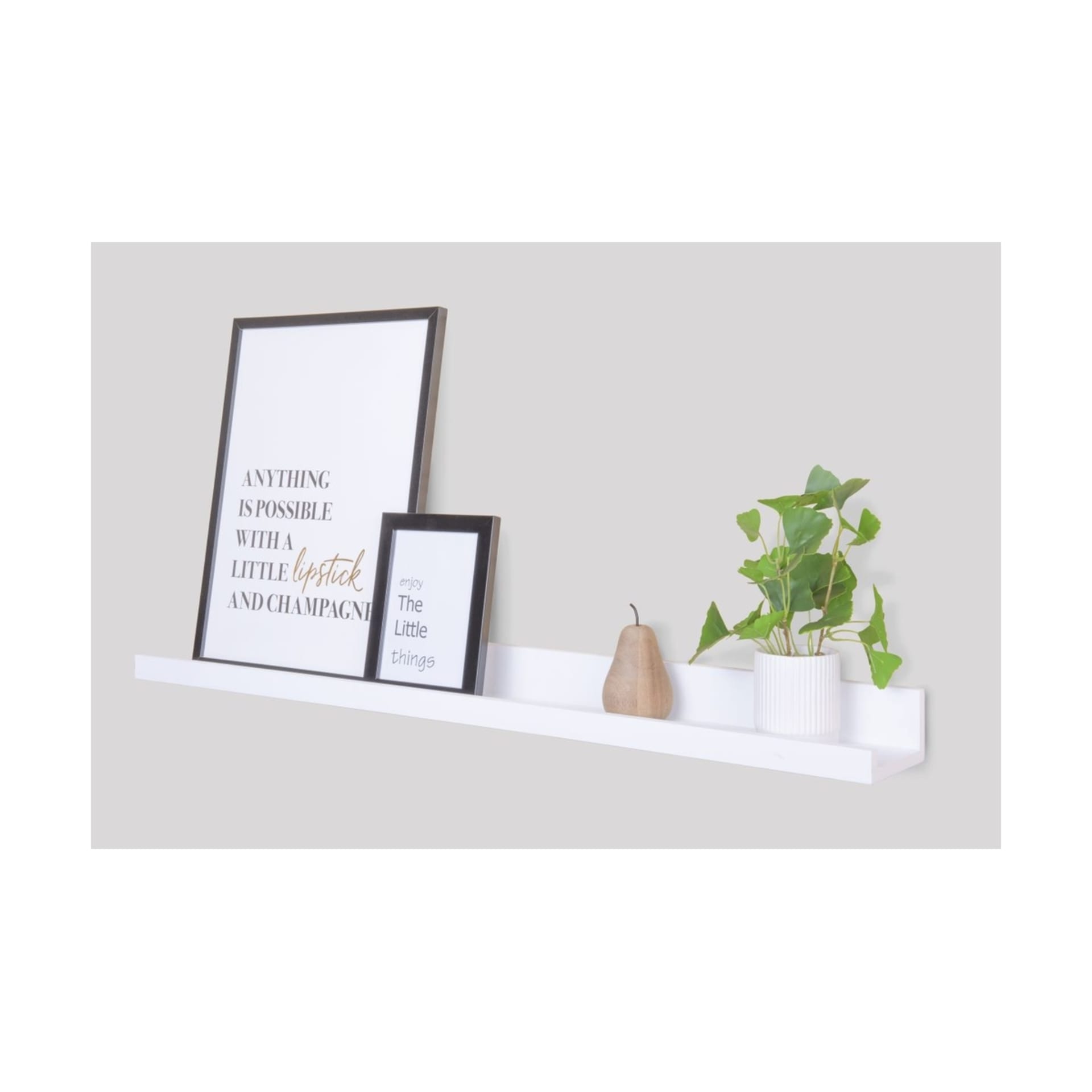 1m Large White Picture Rail Kmart
