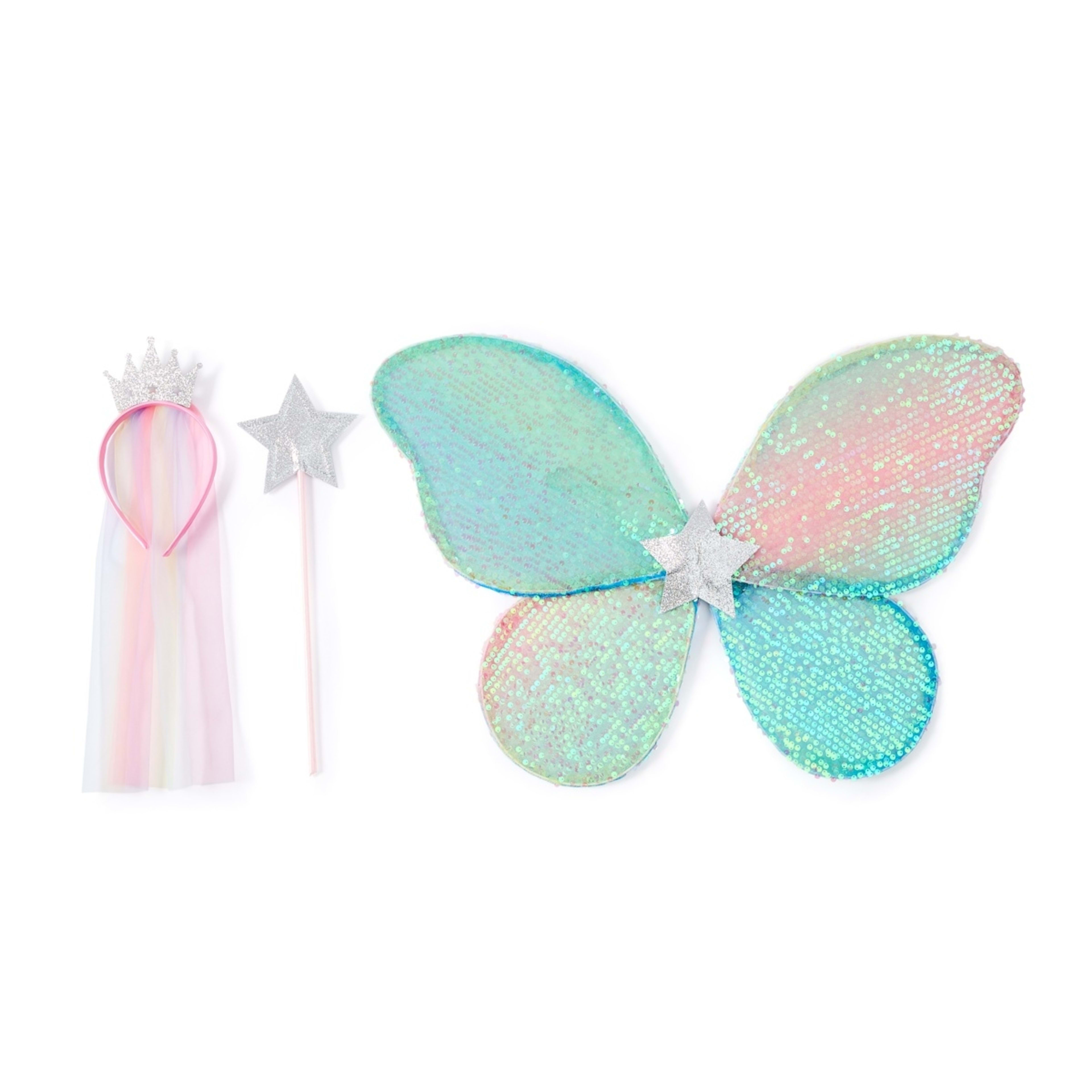 4 3 Piece Sequin Wings Set, 4 of 10