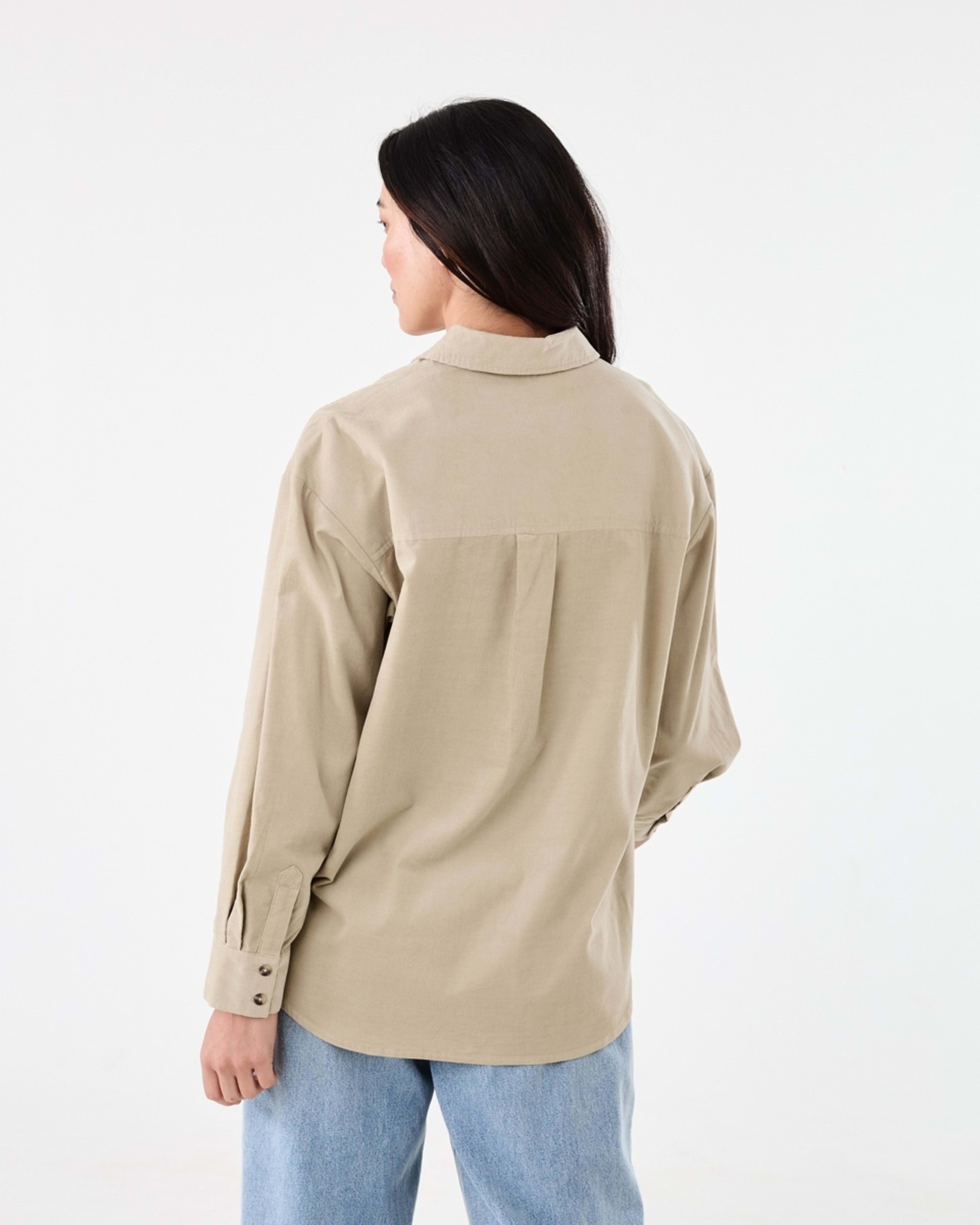 3 Long Sleeve Baby Corduroy Shirt Peanut, 3 of 7
