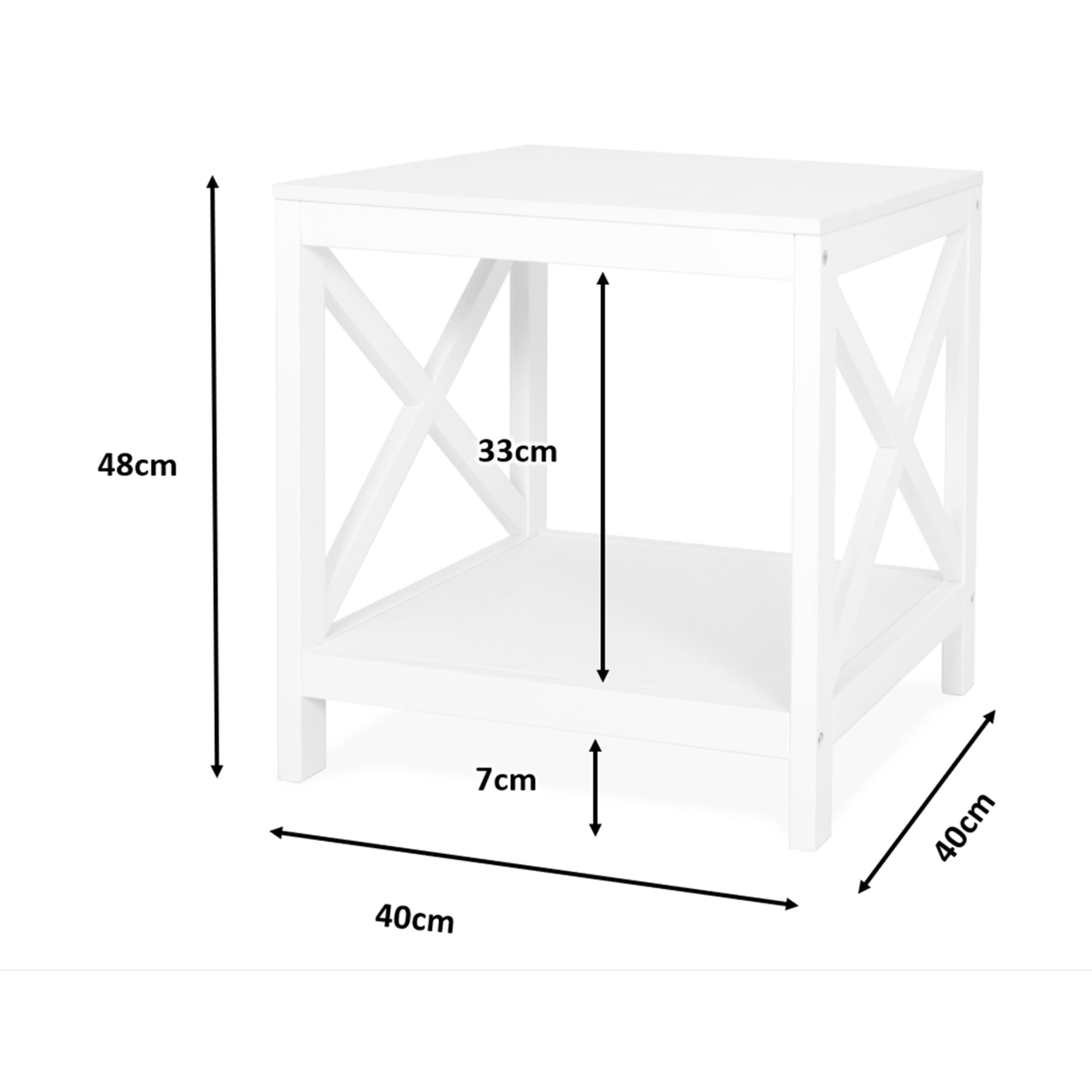 9 Hamptons Cross Side Table, 9 of 9