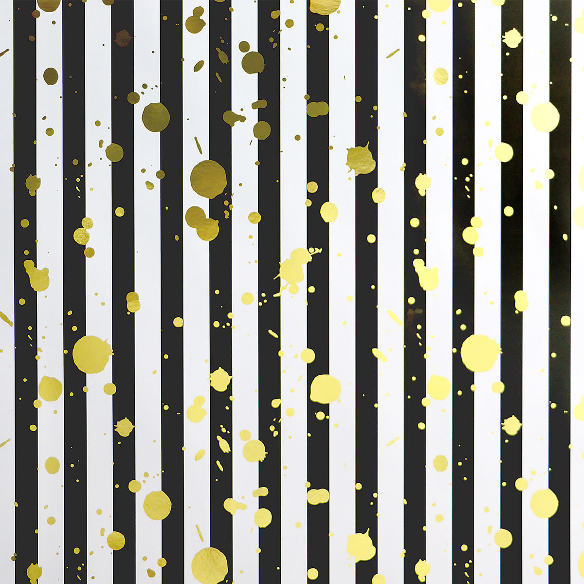 Hallmark Luxury Foil Gift Wrap Roll Gold Splash & Stripes Kmart