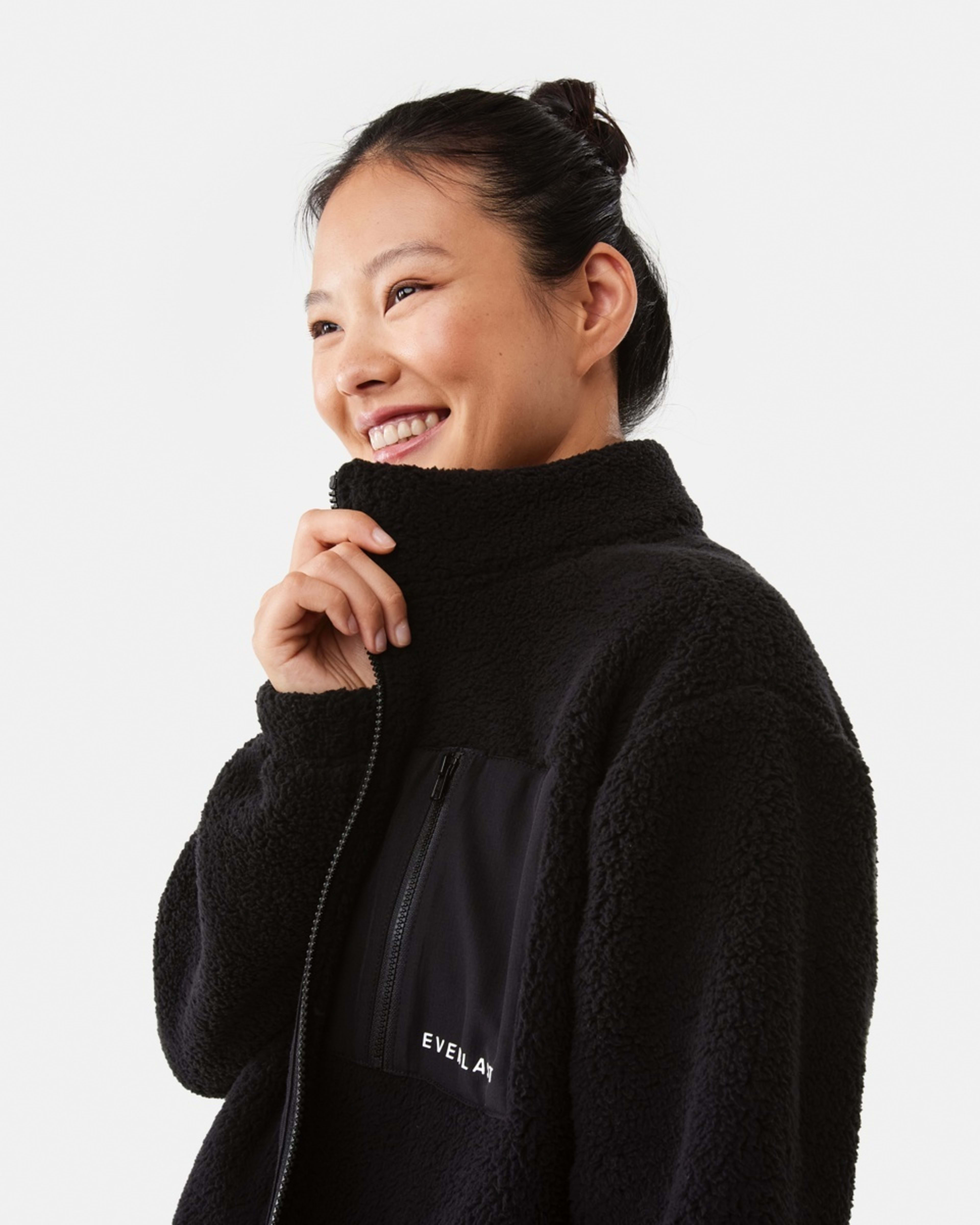 6 Everlast Womens Sherpa Jacket Black, 6 of 8