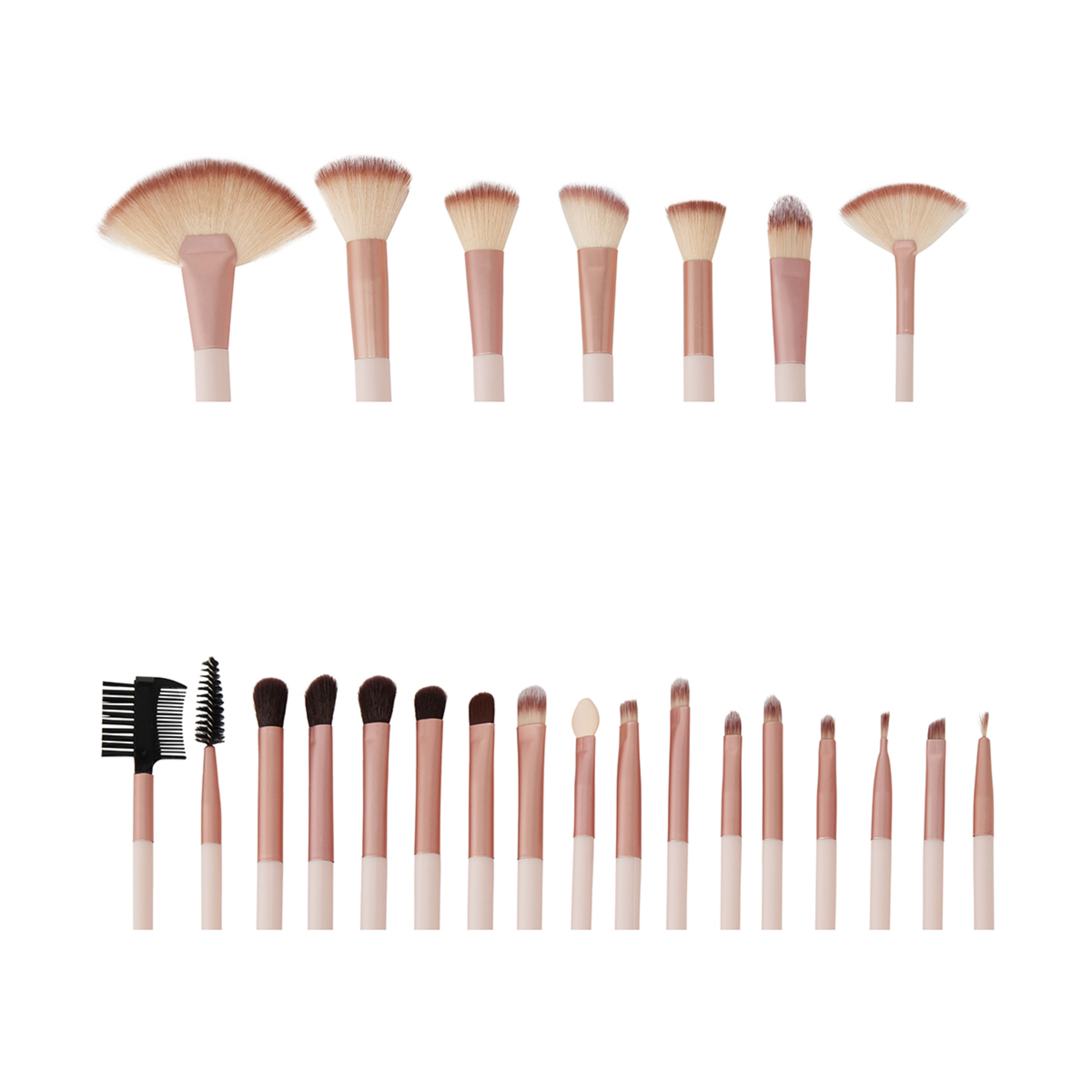 OXX Cosmetics 24 Piece Makeup Brush Set & Travel Case Quartz Kmart