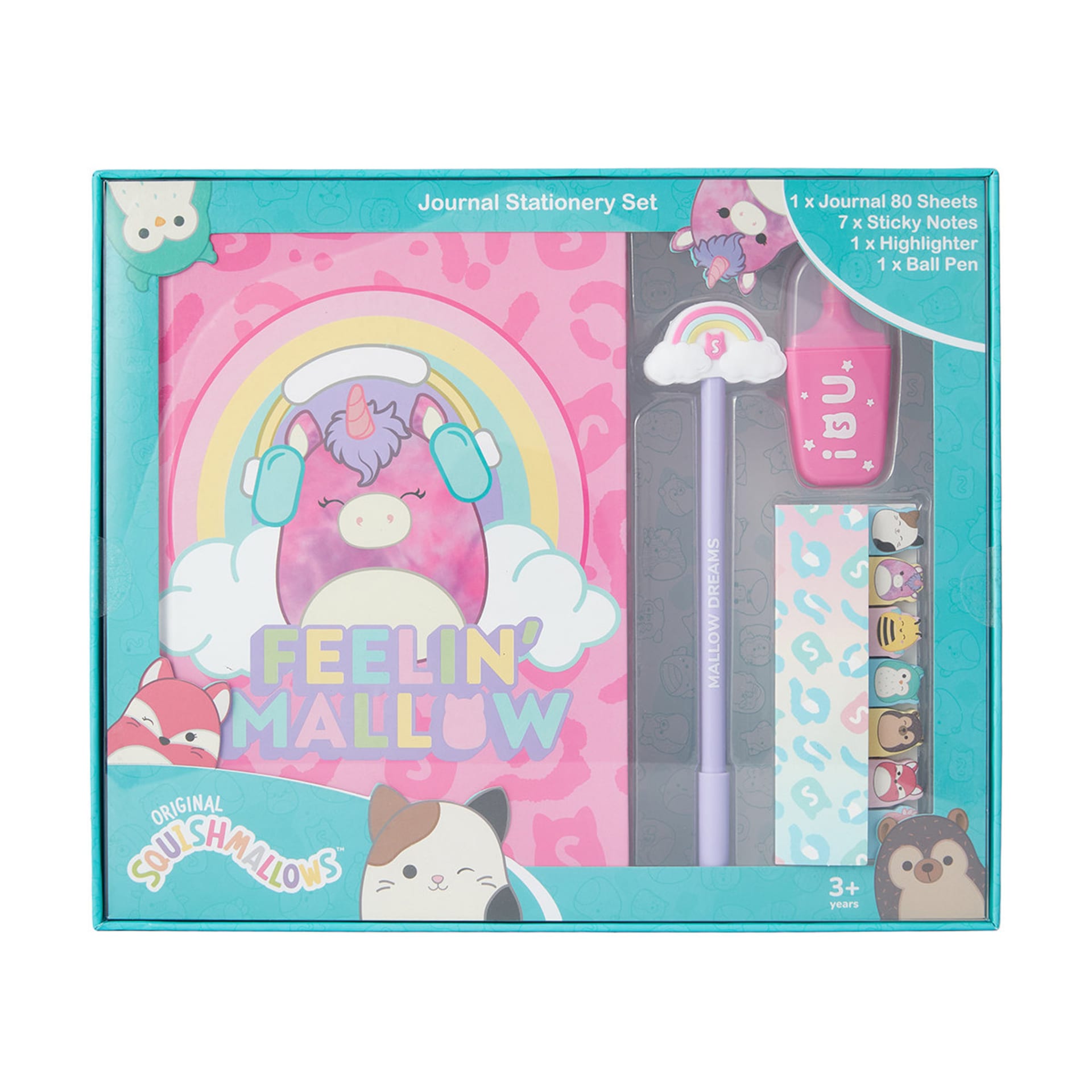 Original Squishmallows Journal Set Kmart