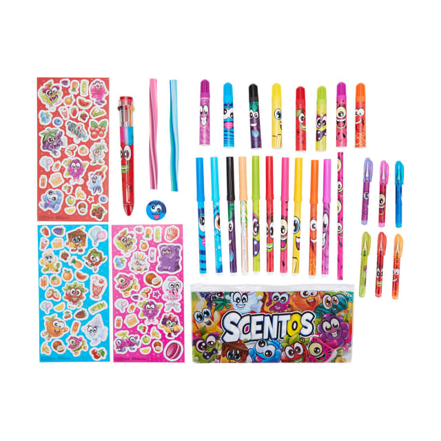 145 Pack Scentos Scented Stationery Activities Case - Kmart