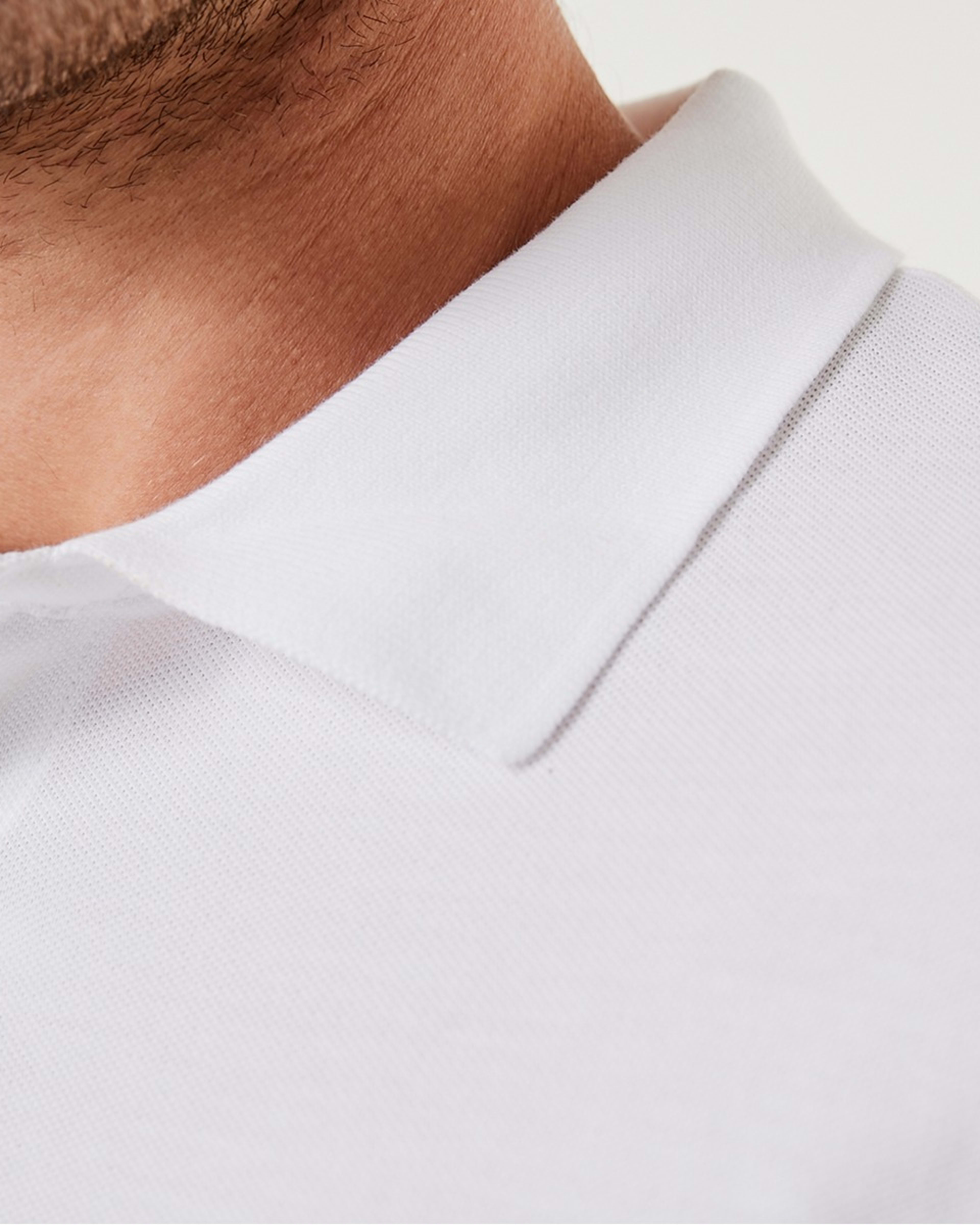 7 Basic Pique Polo WHITE, 7 of 8