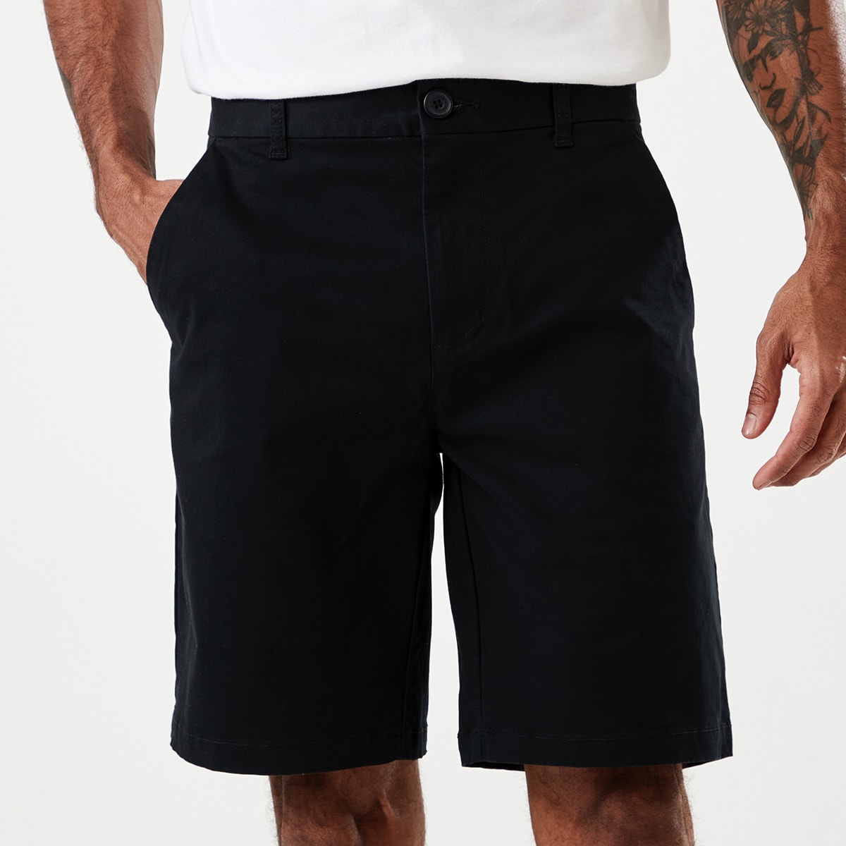 Slim Stretch Chino Shorts - Kmart