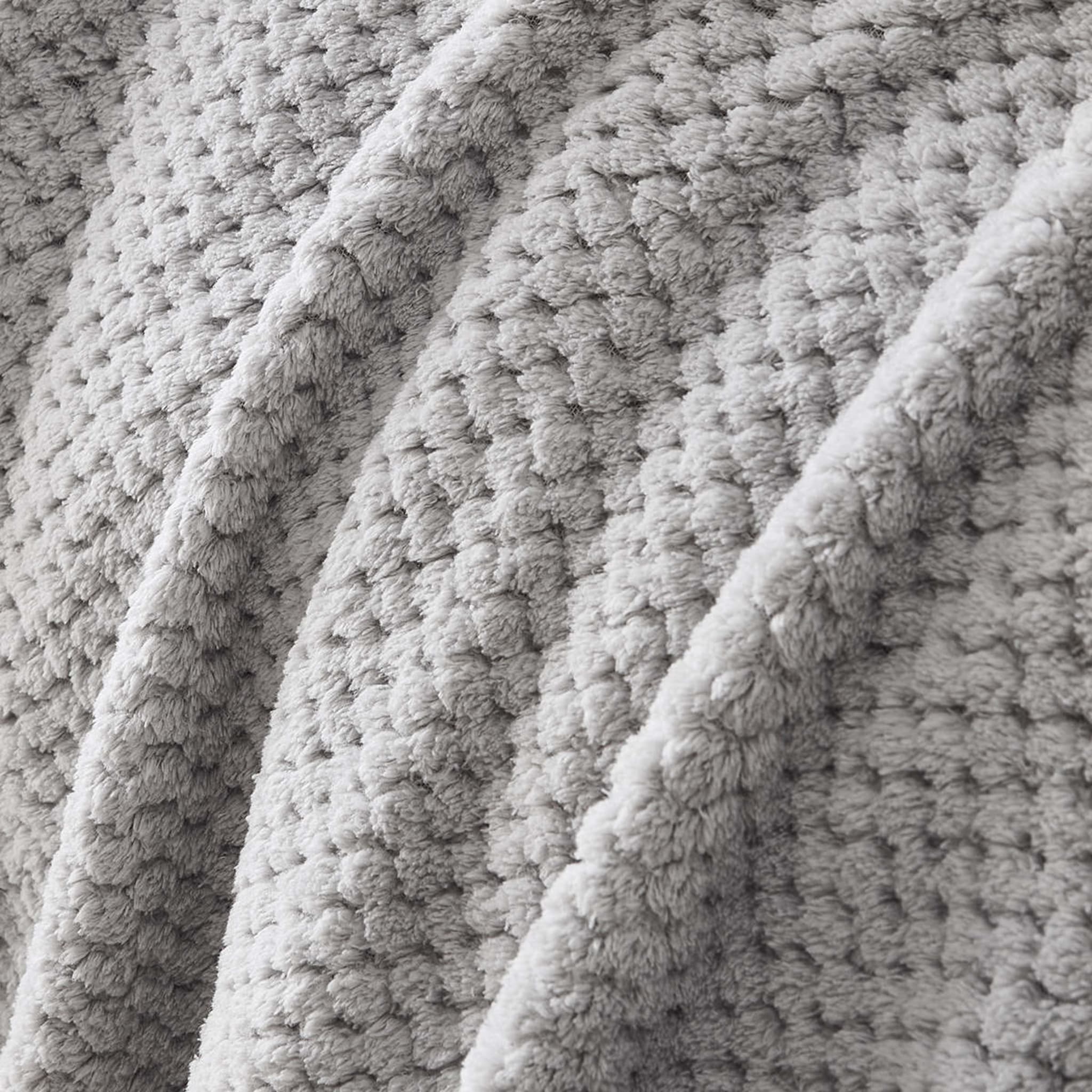 Coral Jacquard Blanket Double/Queen Bed, Grey Kmart