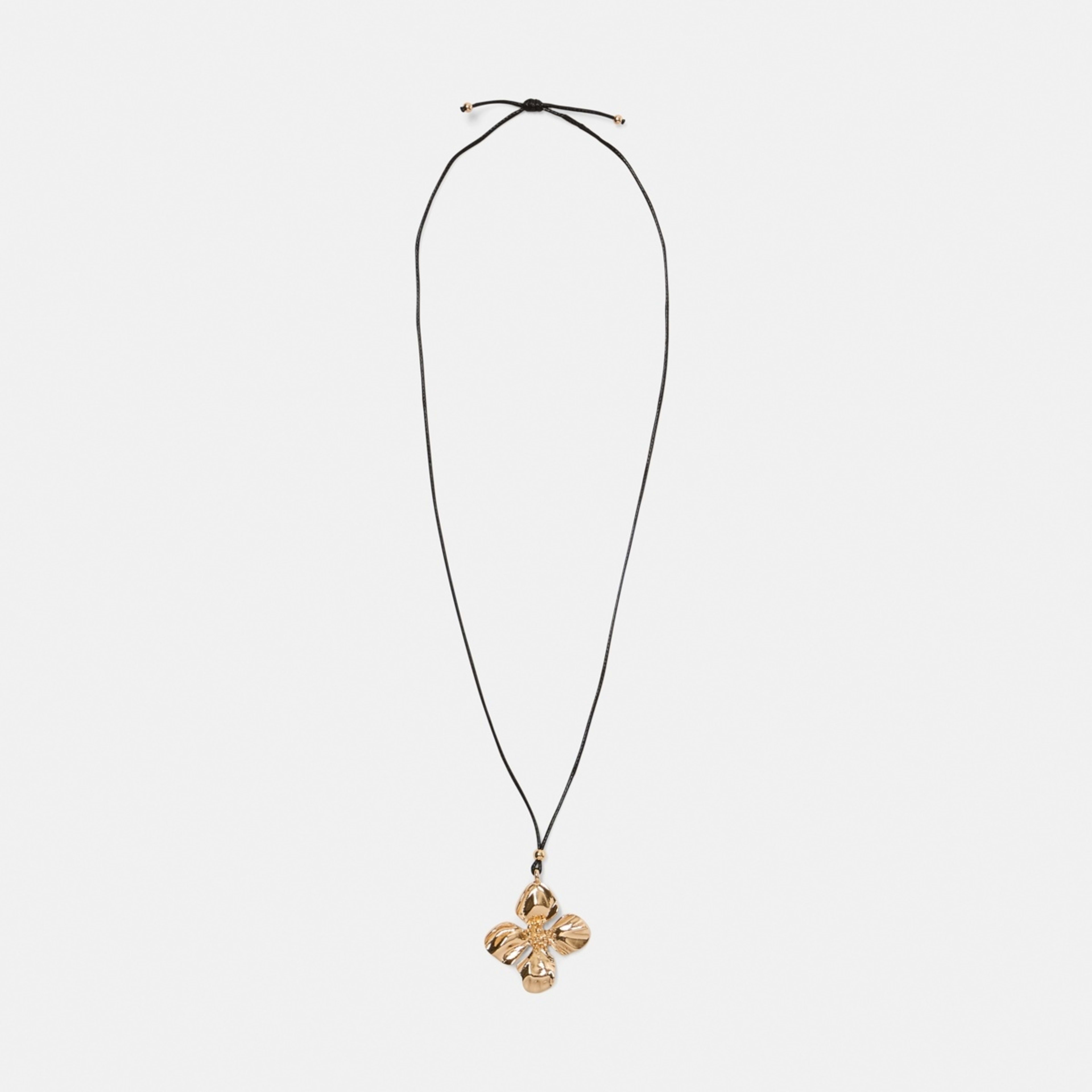 2 Cord Flower Necklace - Gold Tone, 2 of 4