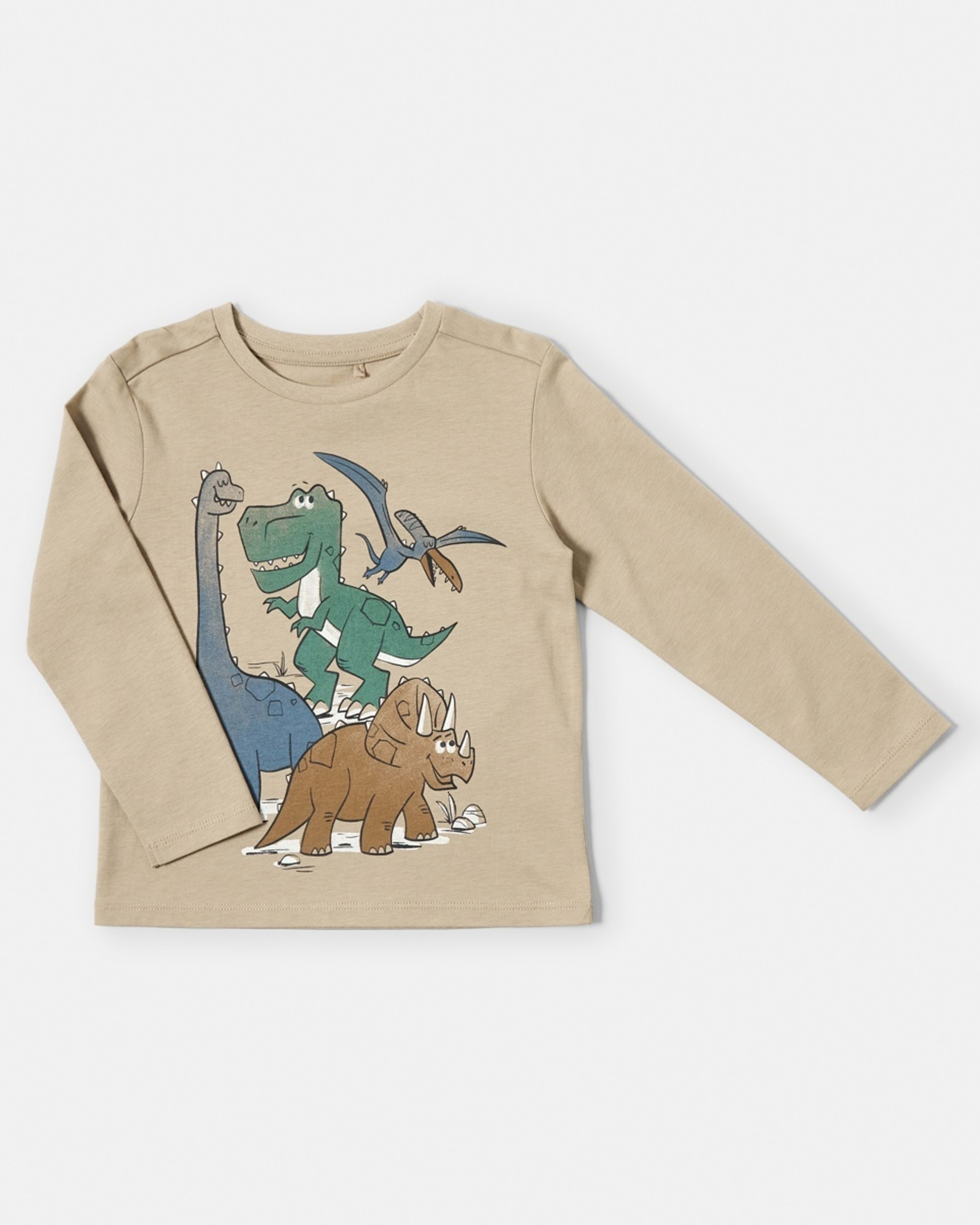 7 Long Sleeve Print T-shirt Bge Dino, 7 of 8