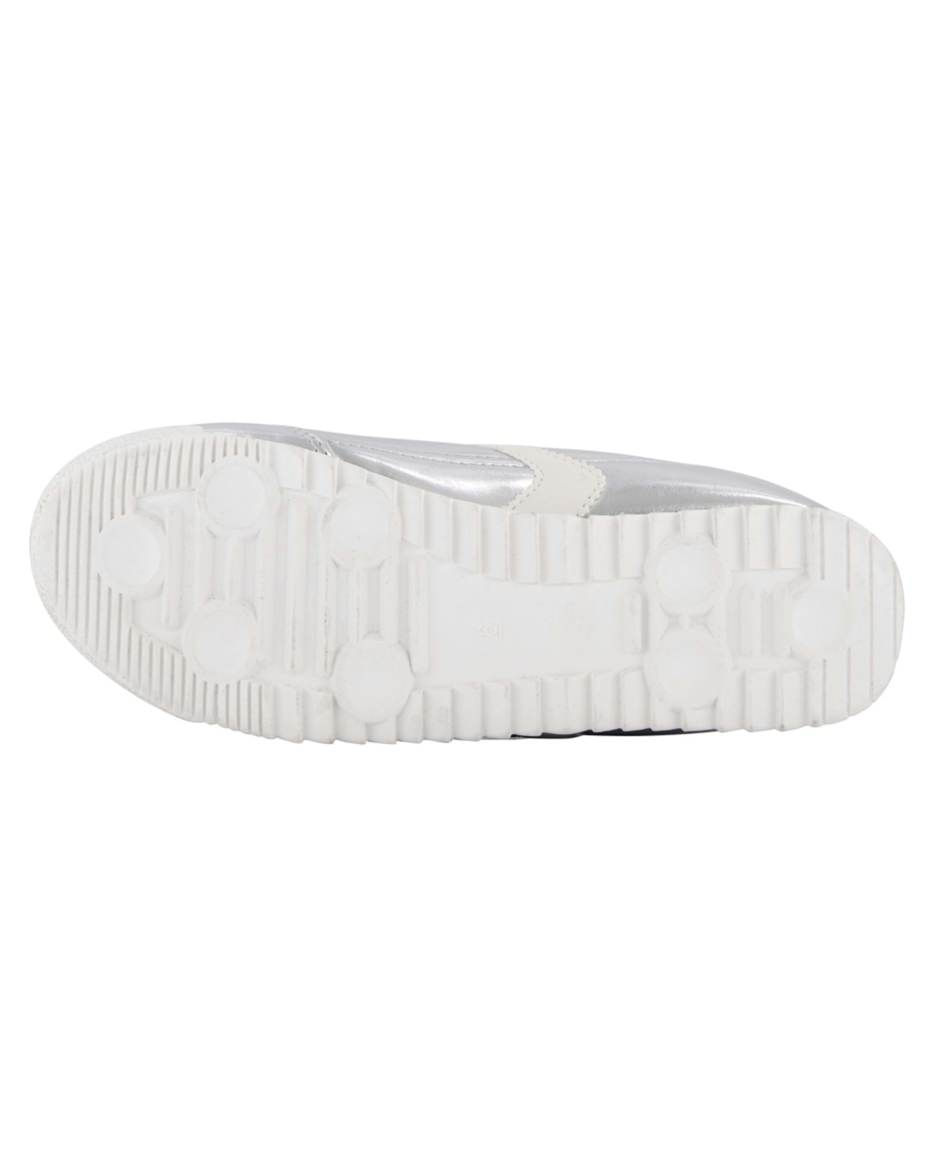 4 Slimline Retro Sneakers Silver, 4 of 5