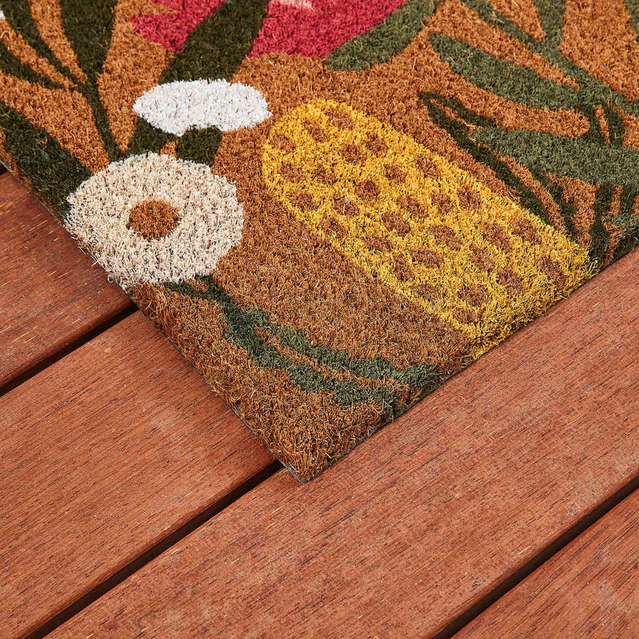 Native Floral Doormat Kmart