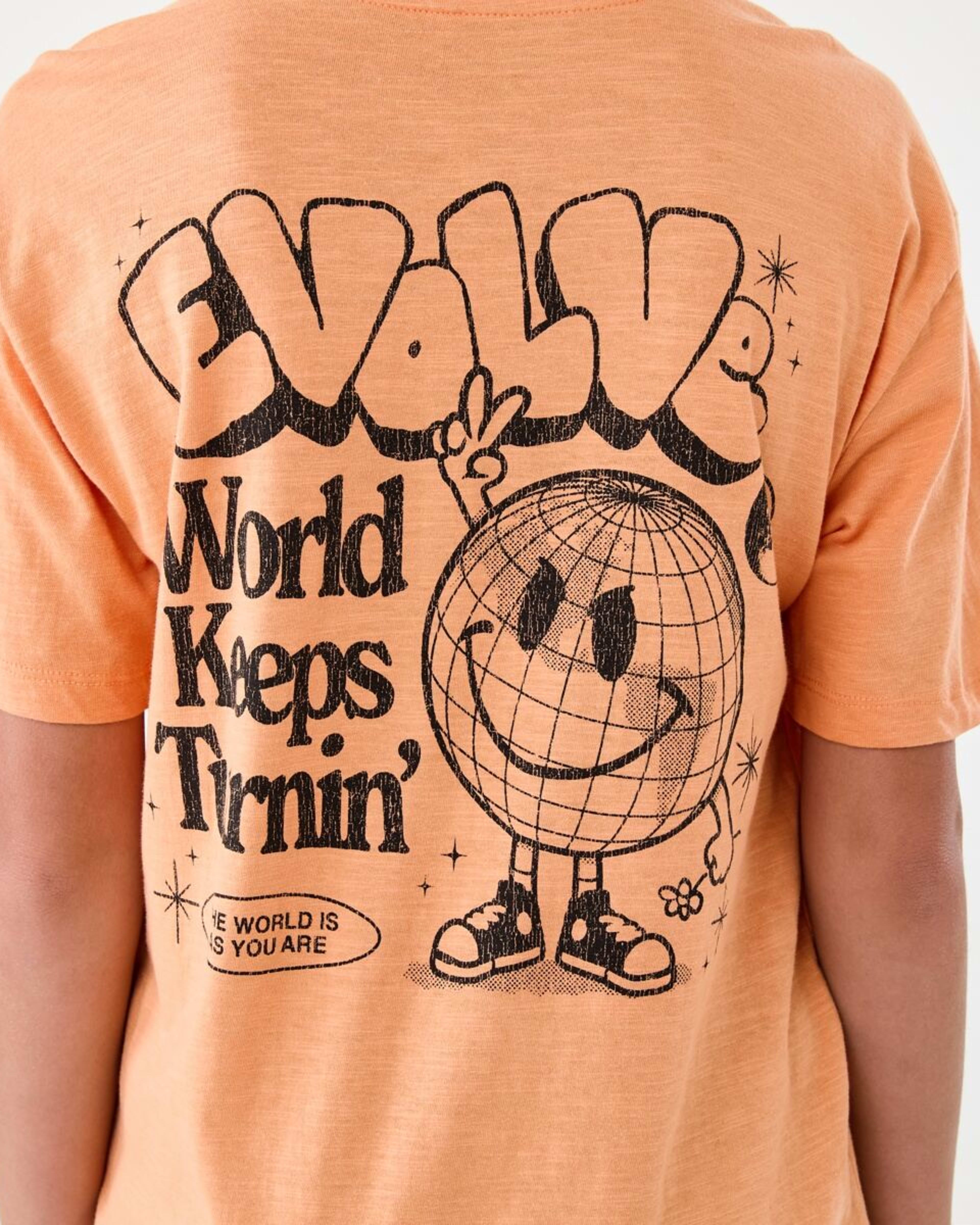 3 Short Sleeve Back Print T-shirt Org Evolve, 3 of 9