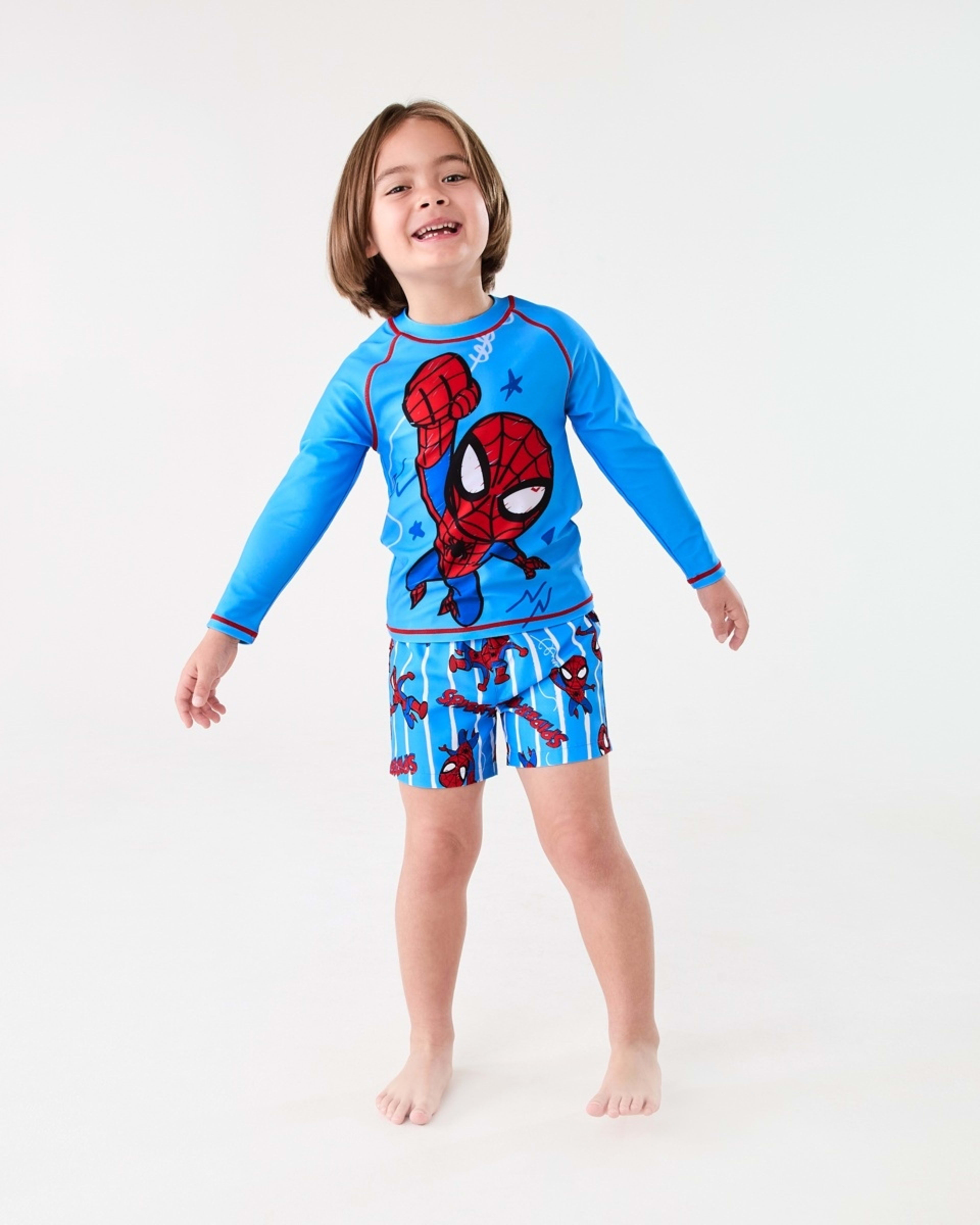5 Spider-Man License Long Sleeve Rash Vest SPIDERMAN, 5 of 6