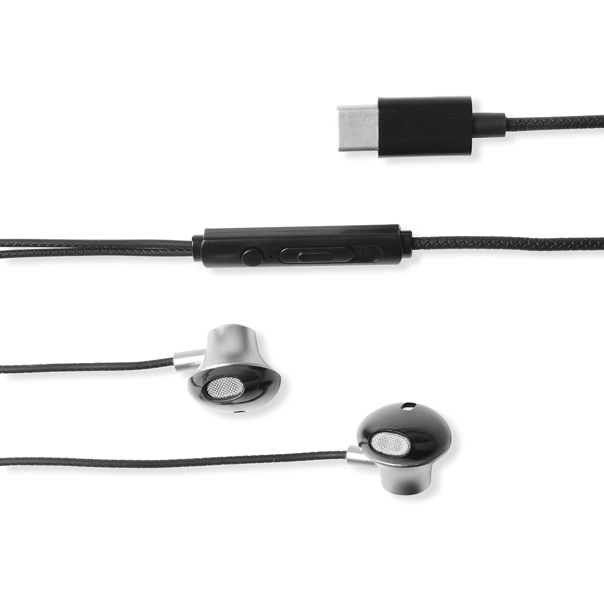 TypeC Bud Earphones Black Kmart NZ