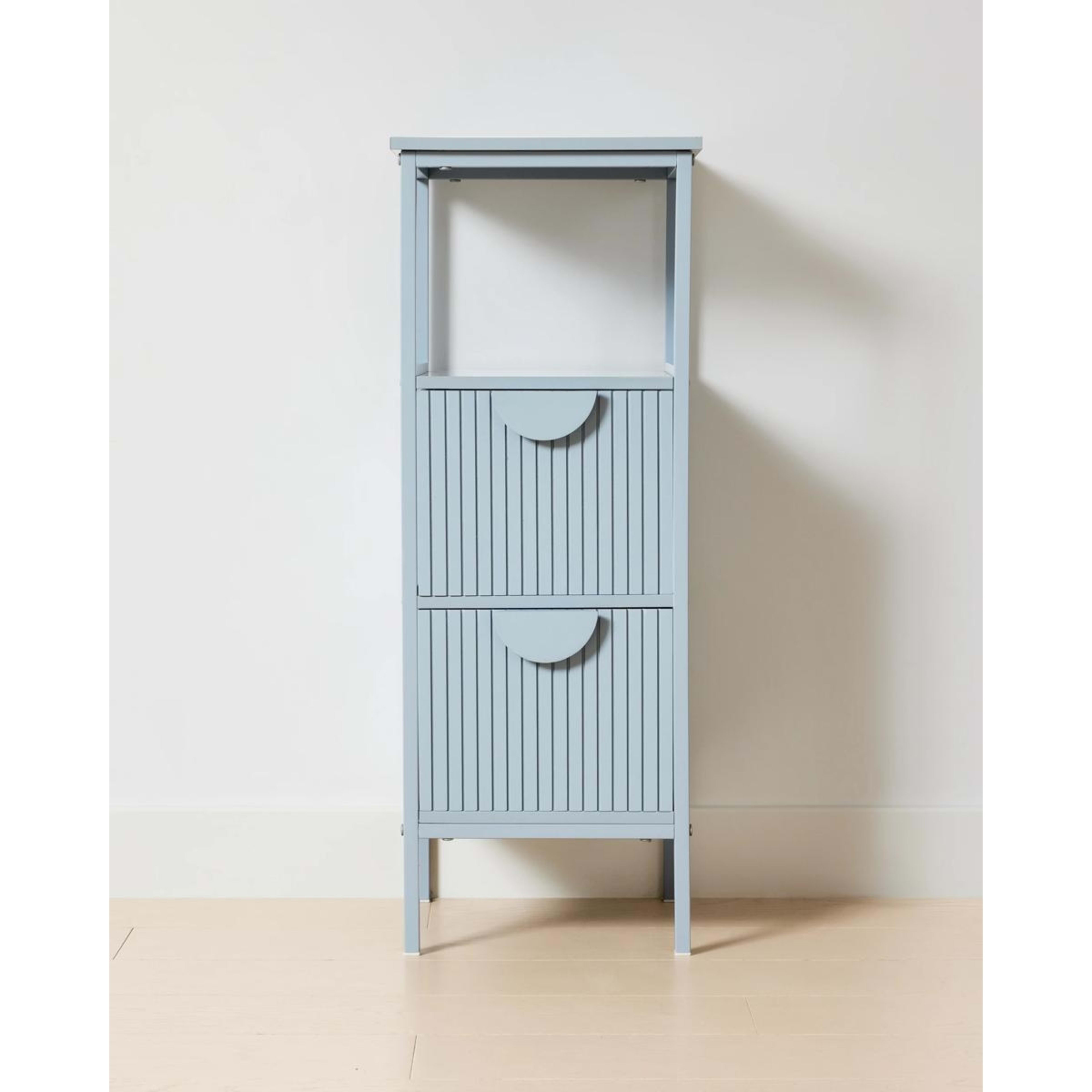 1 Stevie Storage Unit with Shelf - Blue, 1 of 7