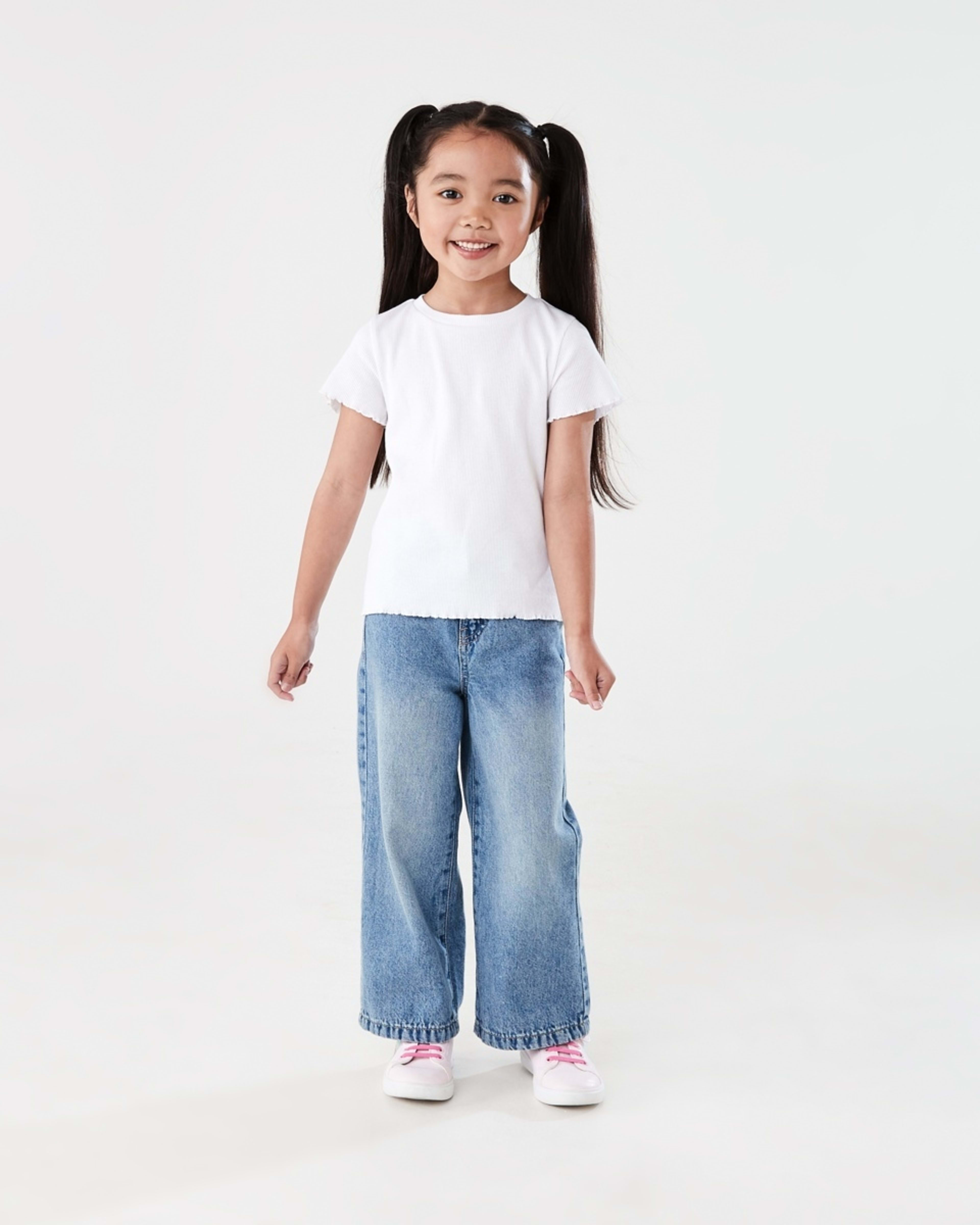 6 Short Sleeve Rib T-shirt WHITE, 6 of 7
