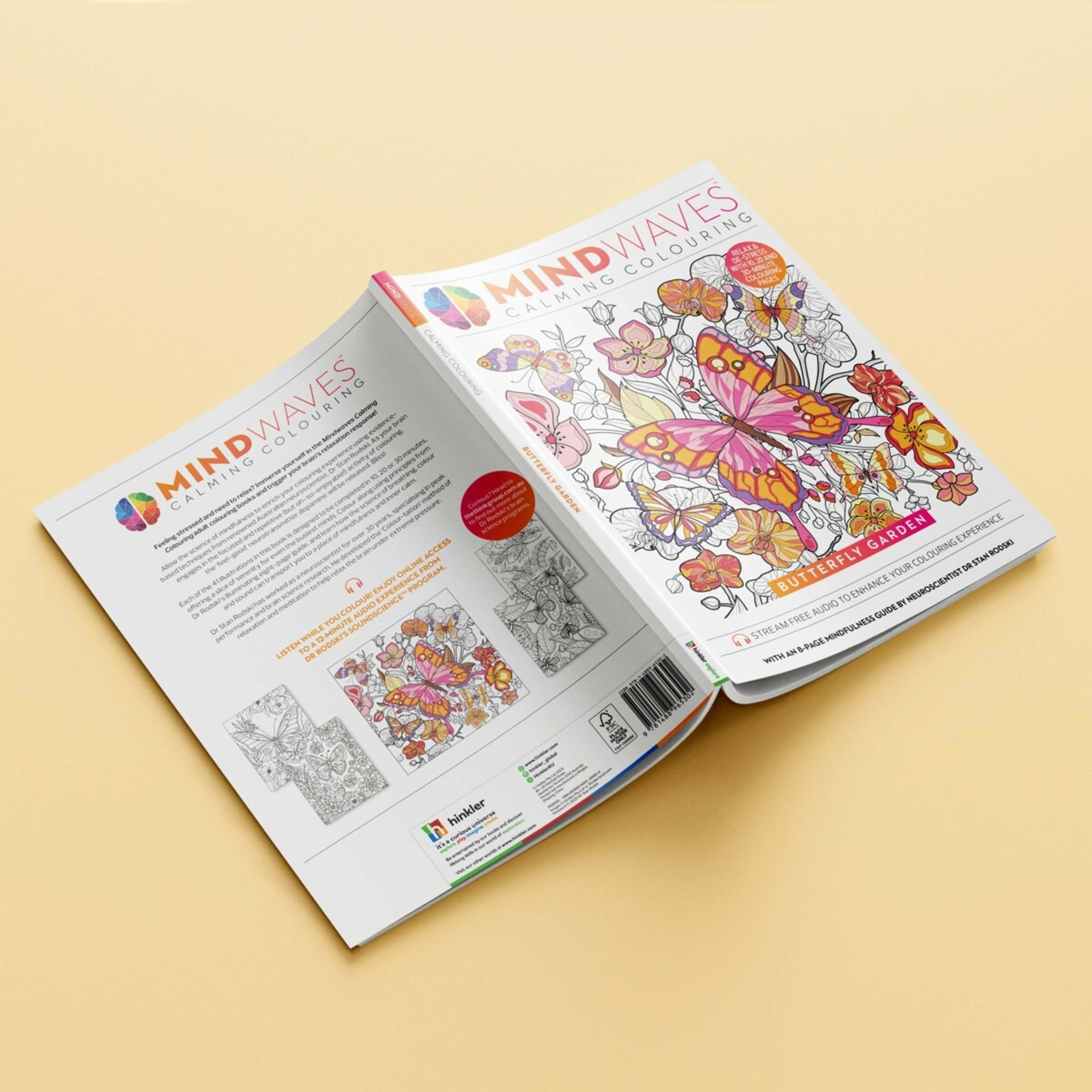 4 Mindwaves Calming Colouring: Butterfly Garden - Book, 4 of 4