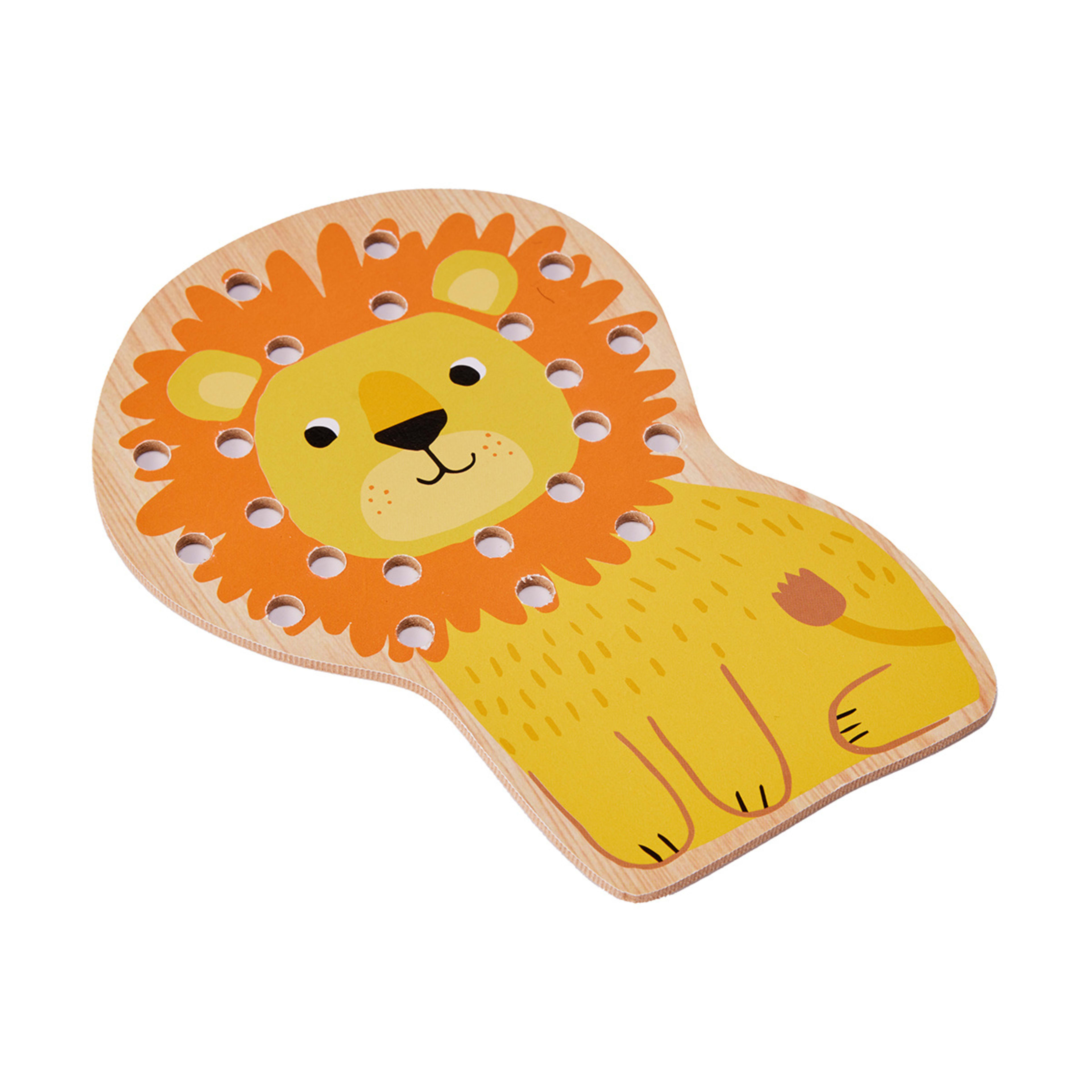 Wooden Animals Threading Set Kmart