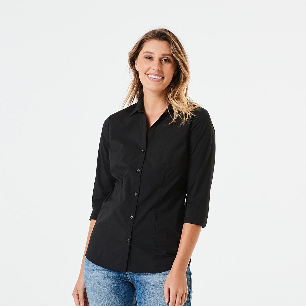 3 4 Sleeve Work Shirt Kmart