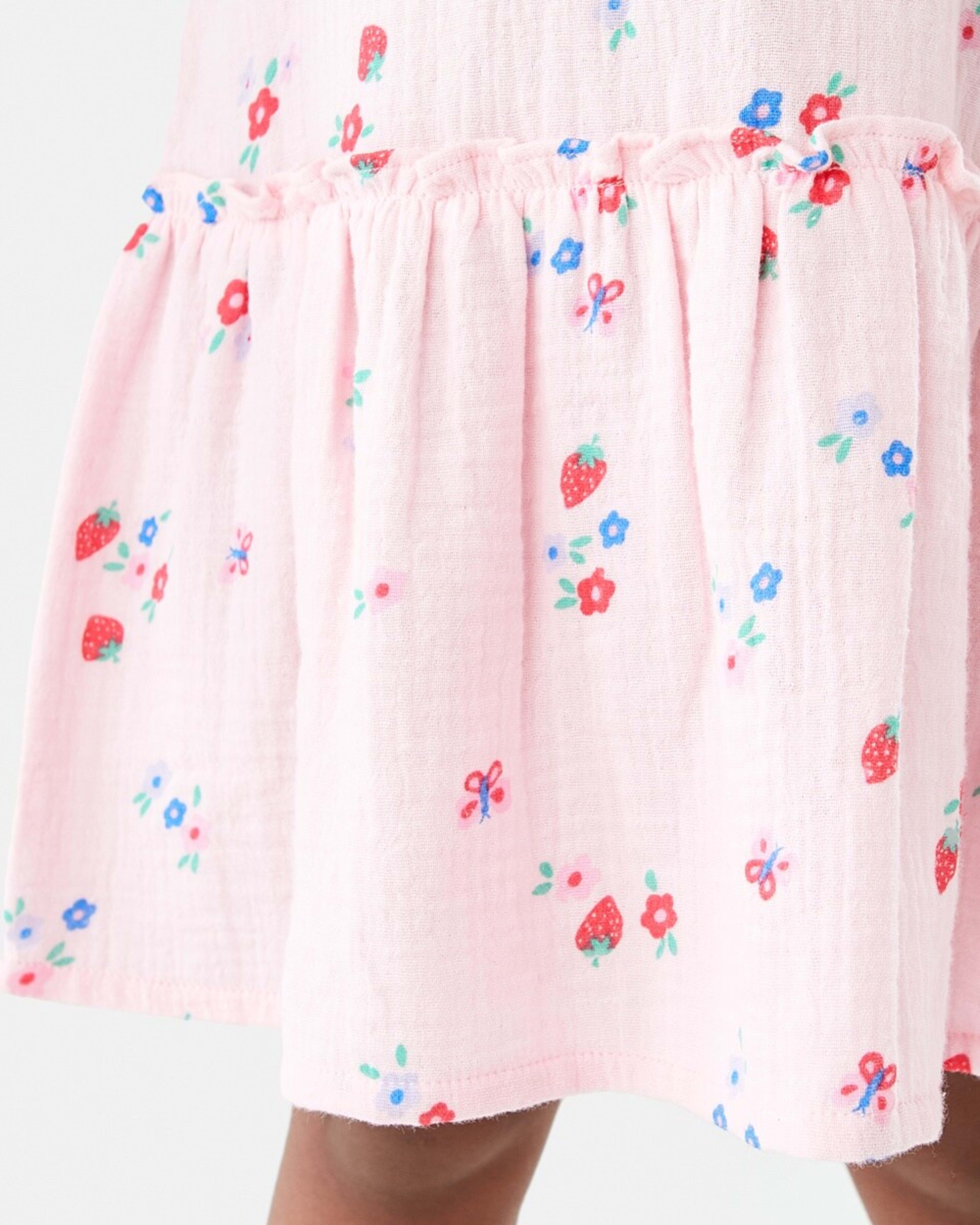 5 Long Sleeve Woven Dress Ditsy, 5 of 9