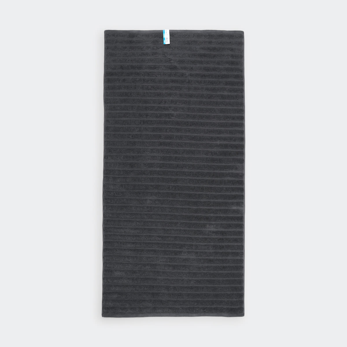 Thick Ribbed Australian Cotton Bath Towel Grey Kmart