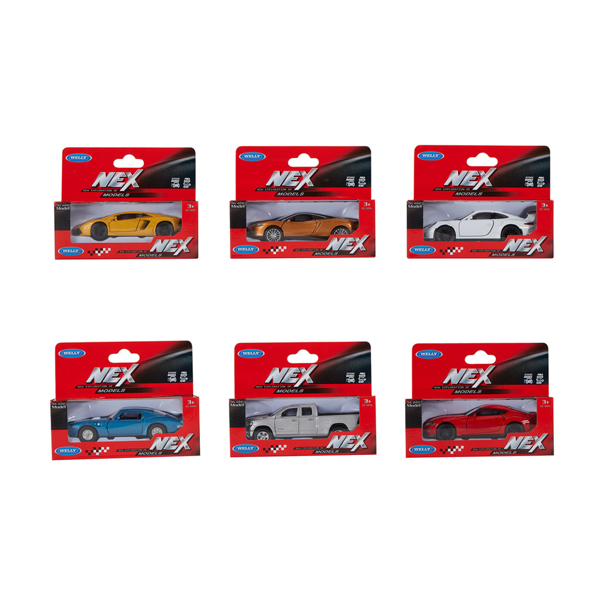 Welly NEX Models 138 Diecast Pull Back Cars Assorted Kmart