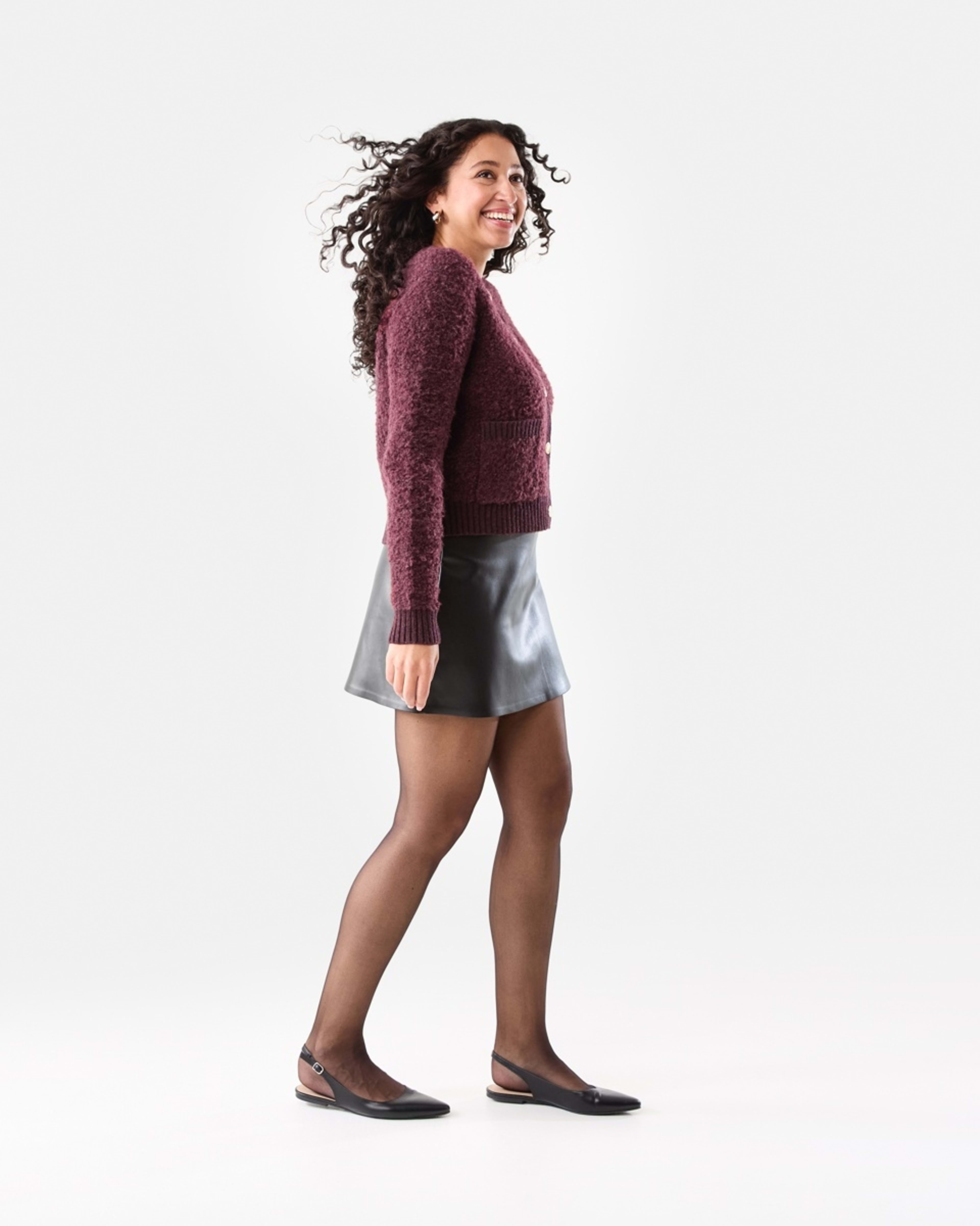 3 Pocket Textured Cardigan Mulberry, 3 of 10