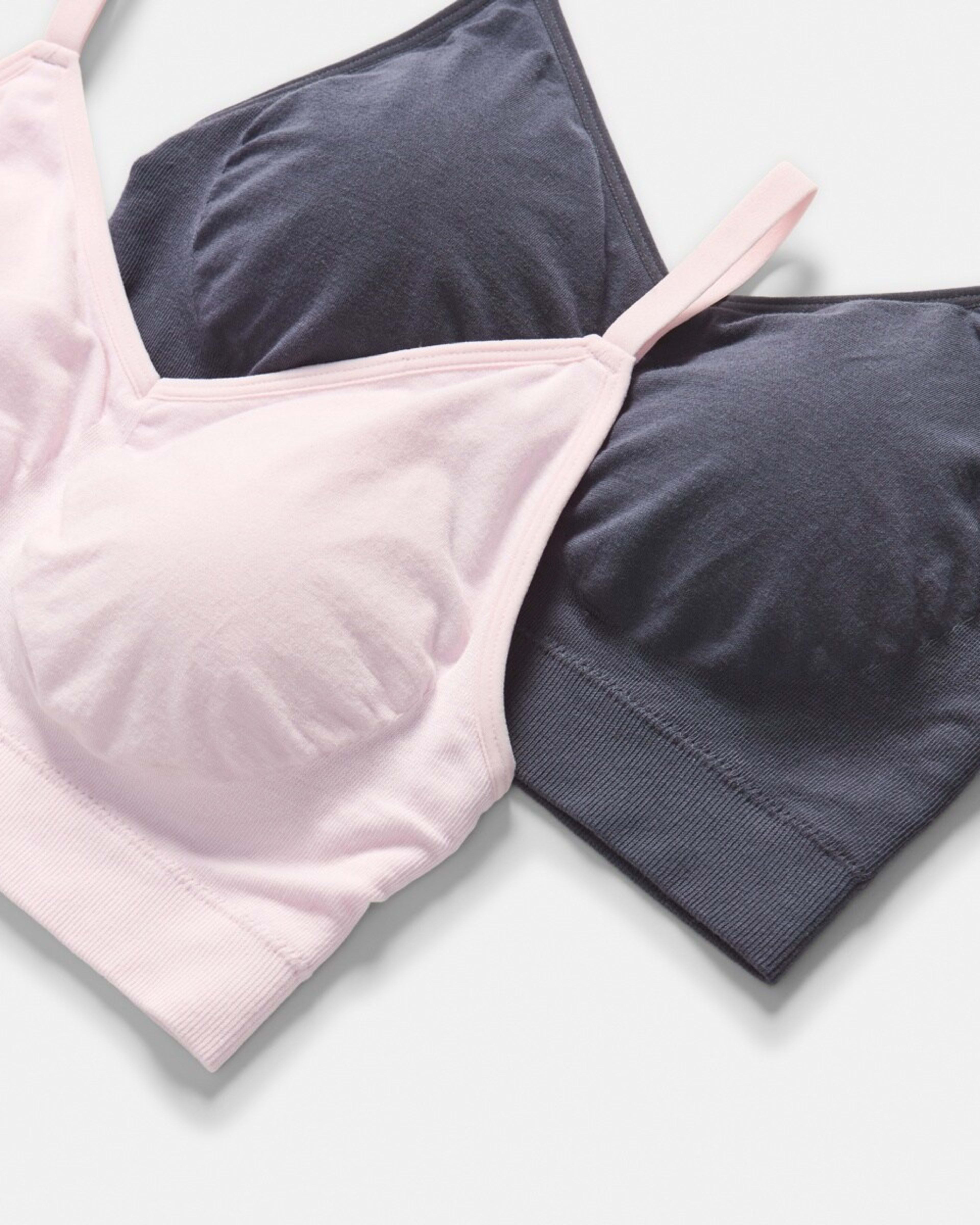 2 2 Pack Seamfree Wirefree Bamboo Crop Top Pc Sn, 2 of 9