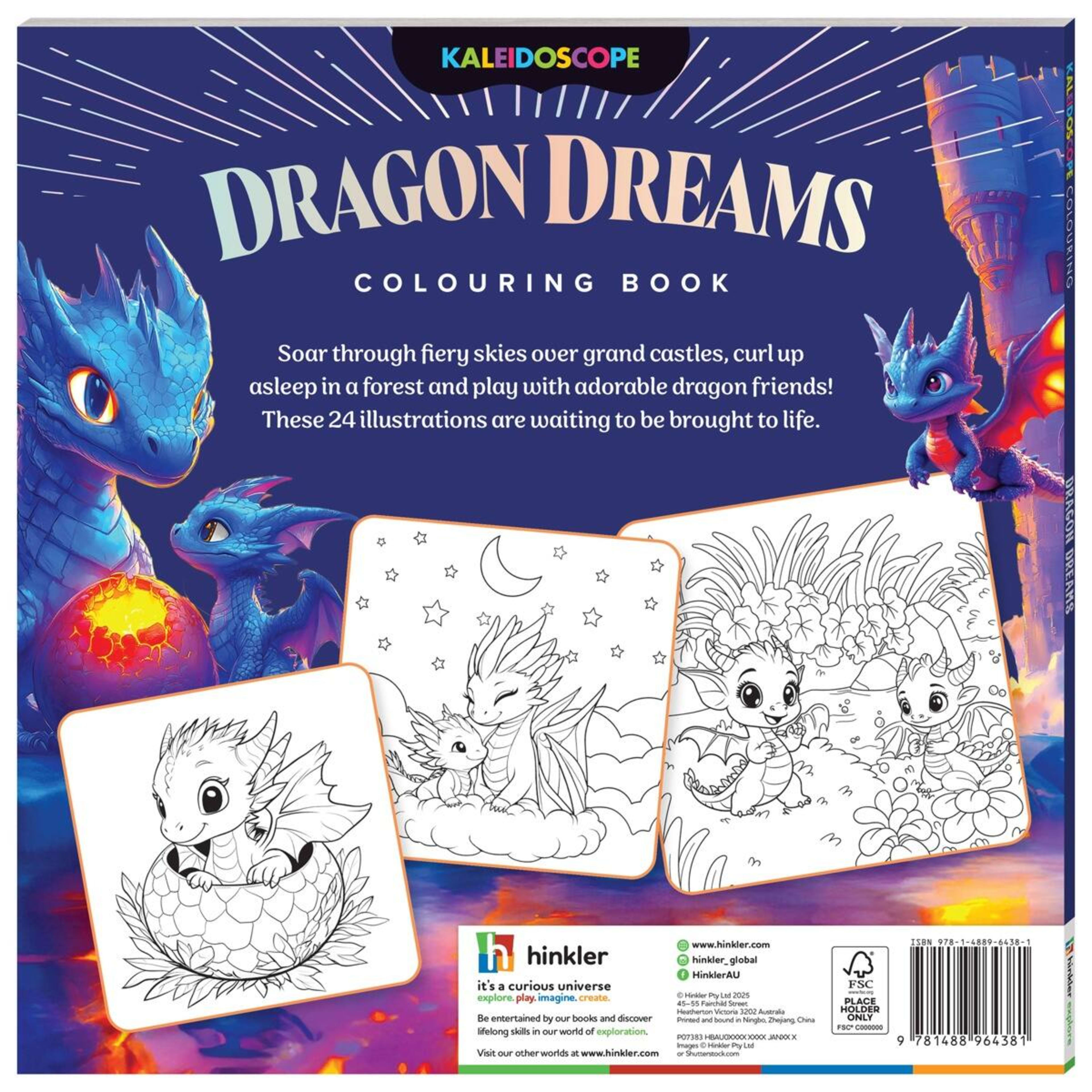 4 Kaleidoscope: Dragon Dreams Colouring Book, 4 of 4