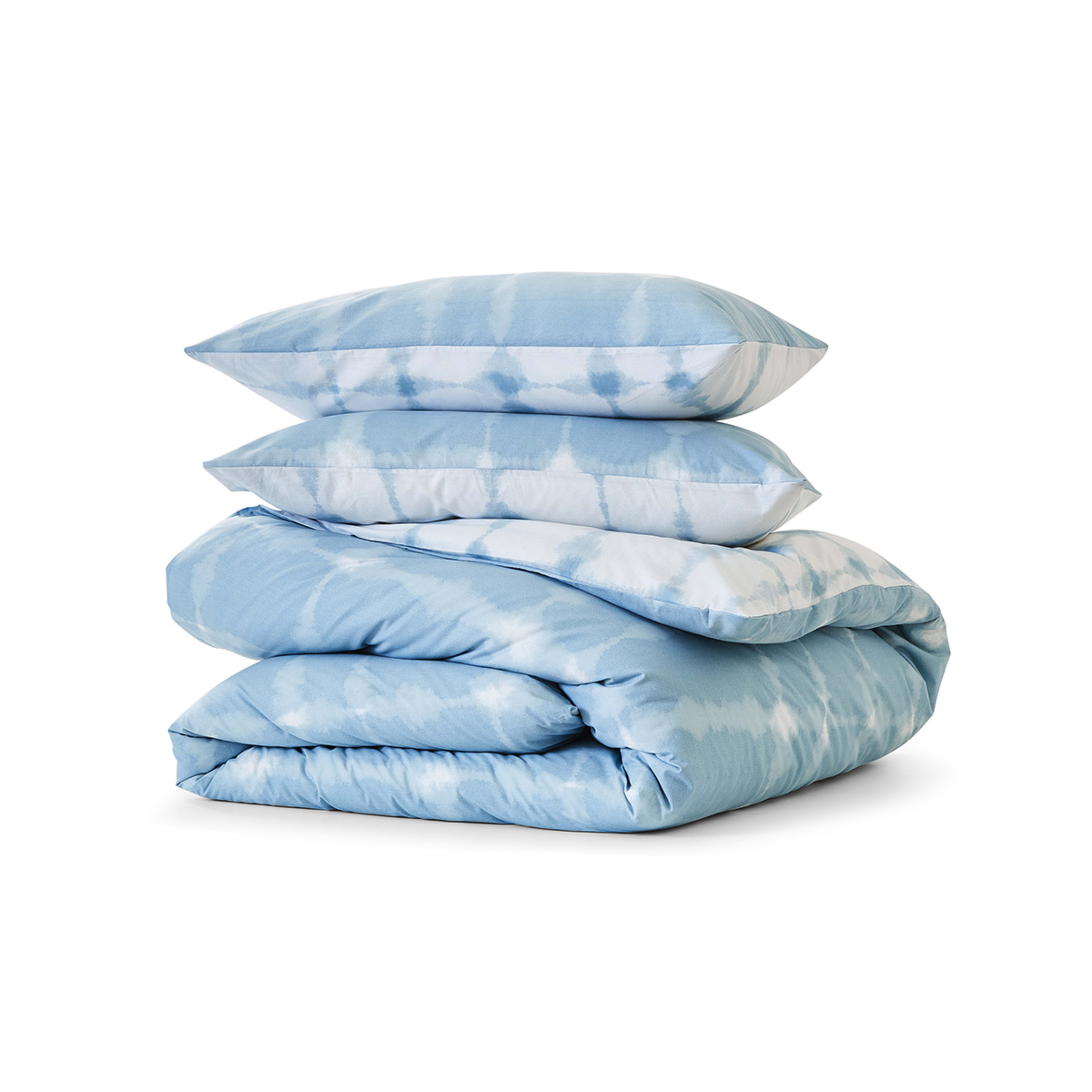 6 Kai Cotton Rich Reversible Quilt Cover Set - Double Bed, Blue, 6 of 7