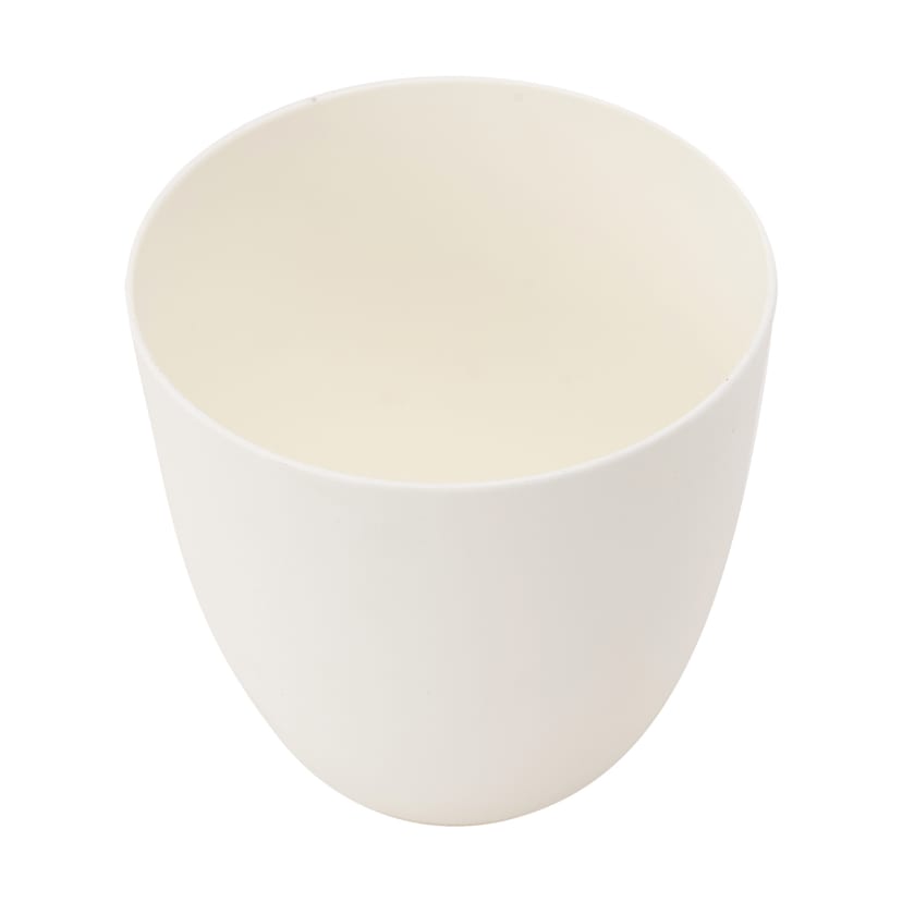 12cm Plastic Pot White Kmart